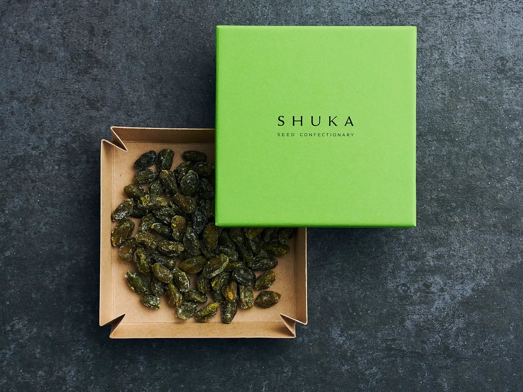 SHUKAで製造・販売されているピスタチオの甘納豆