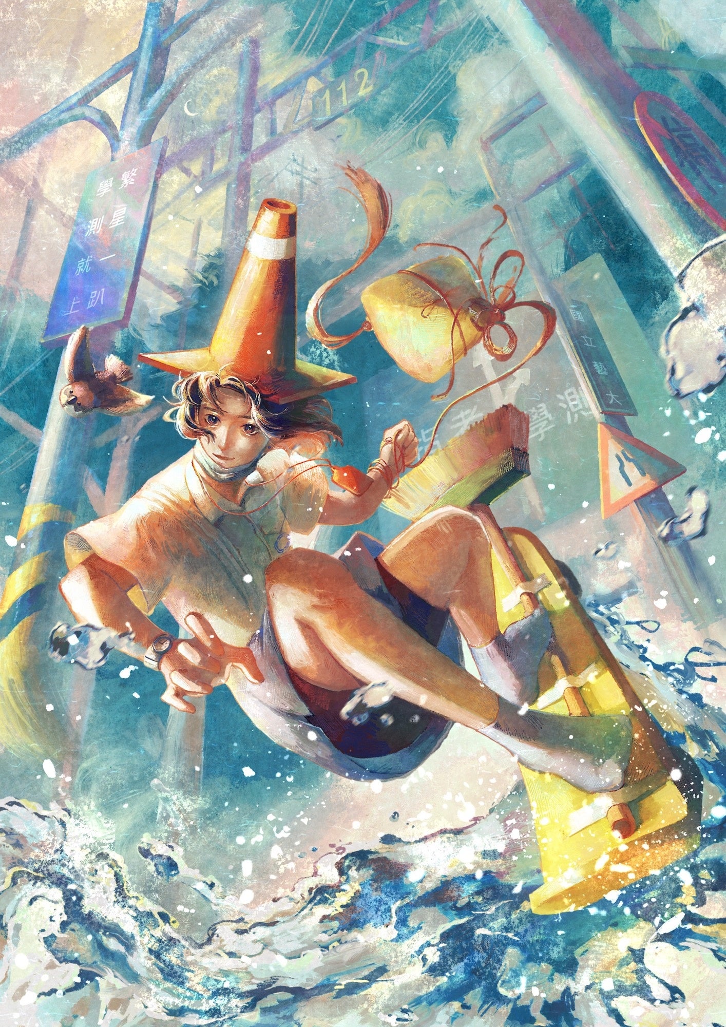 高校イラスト部門 最優秀賞「學測麻瓜」