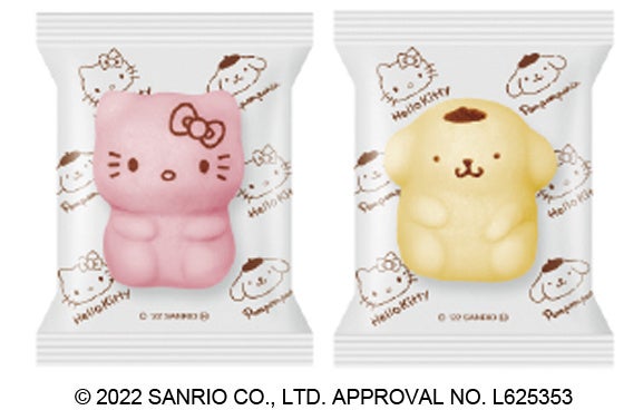 “ハローキティ”はピンク色、“ポムポムプリン”は黄色のかまぼこ。 お弁当に入れるだけで、かわいく華やかに。