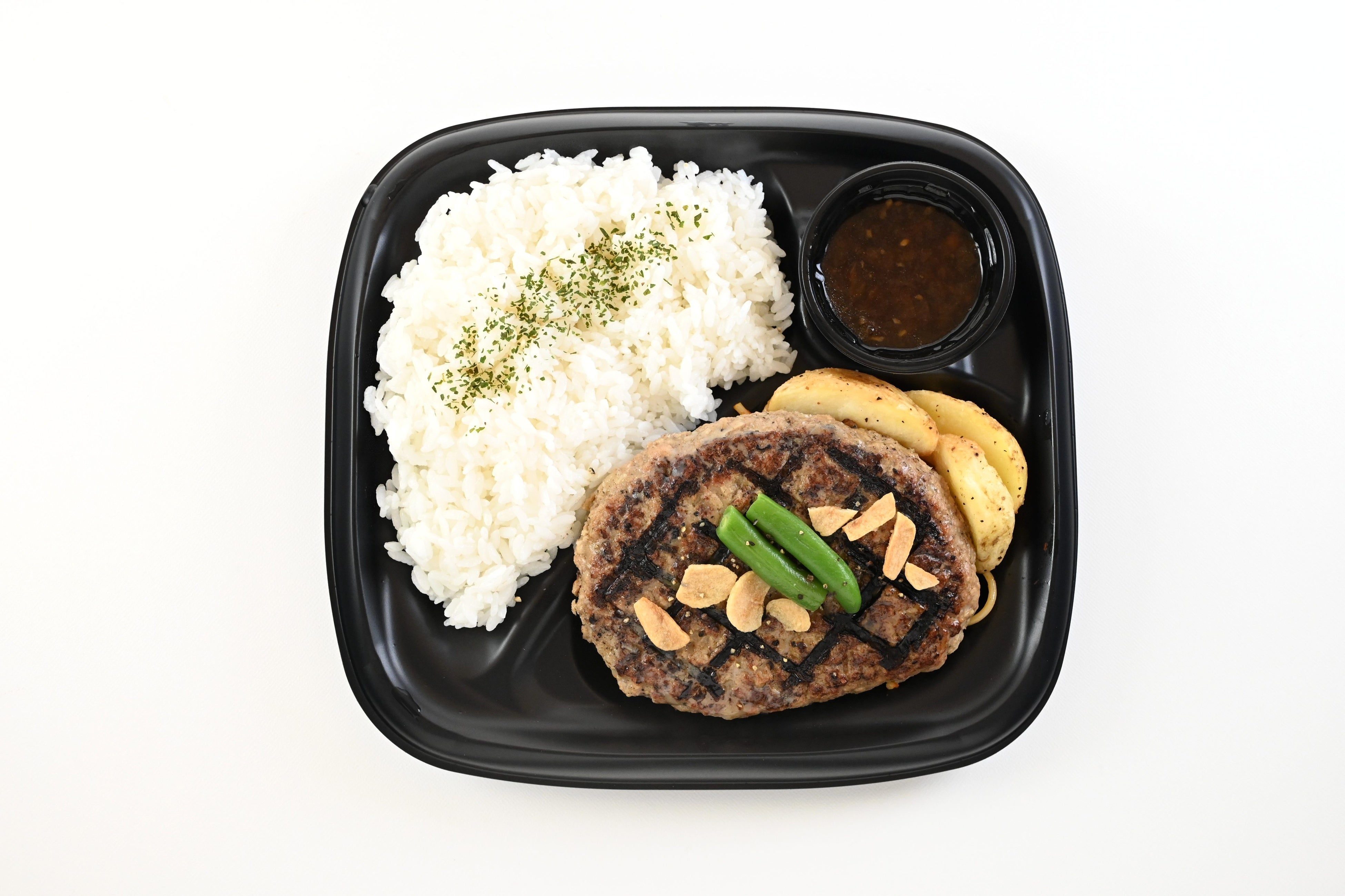 ソースが旨い！ハンバーグ弁当