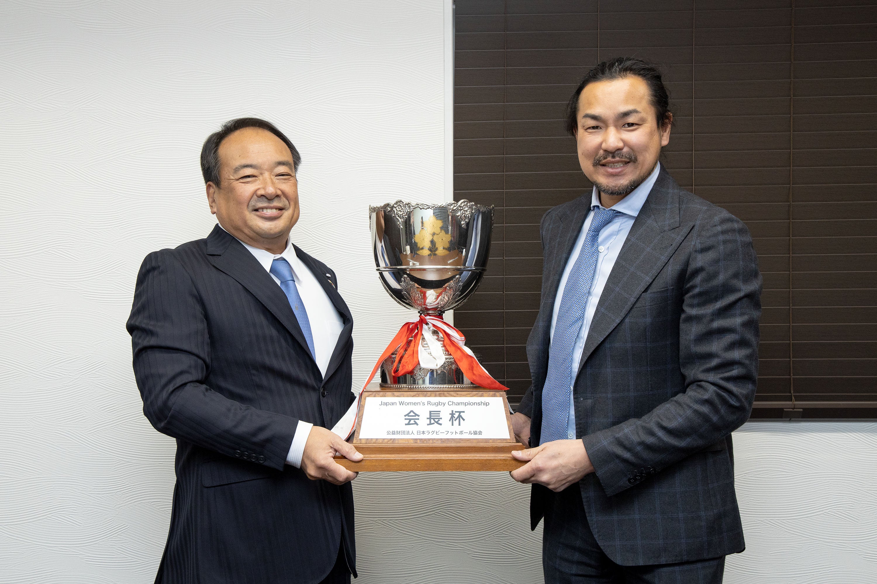 左：松口代表、右：四宮監督