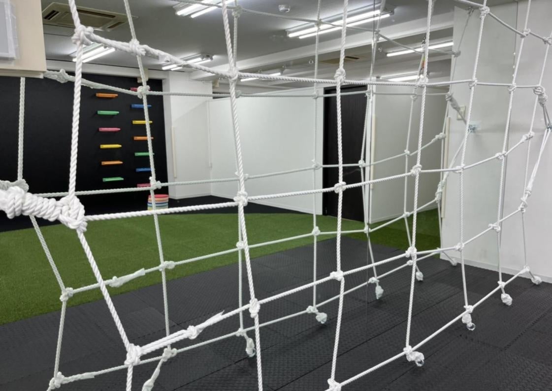 ▲ボディイメージの形成につながるロープエリア