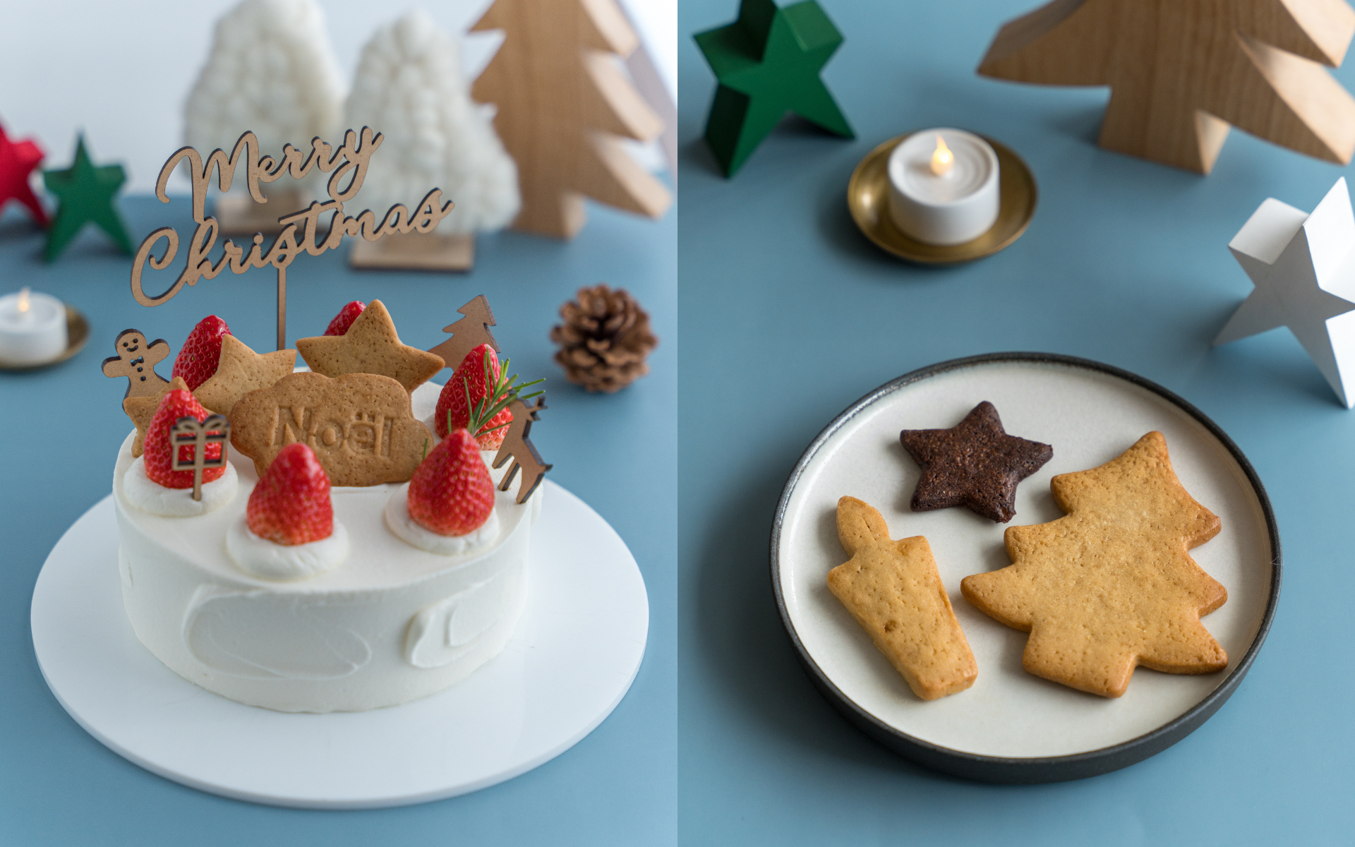 Xmas限定ケーキと焼菓子