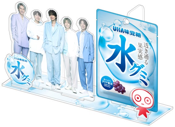 水グミ コムドットアクリルスタンド 水グミが飾れちゃう!/ UHA味覚糖「水グミオリジナル コム