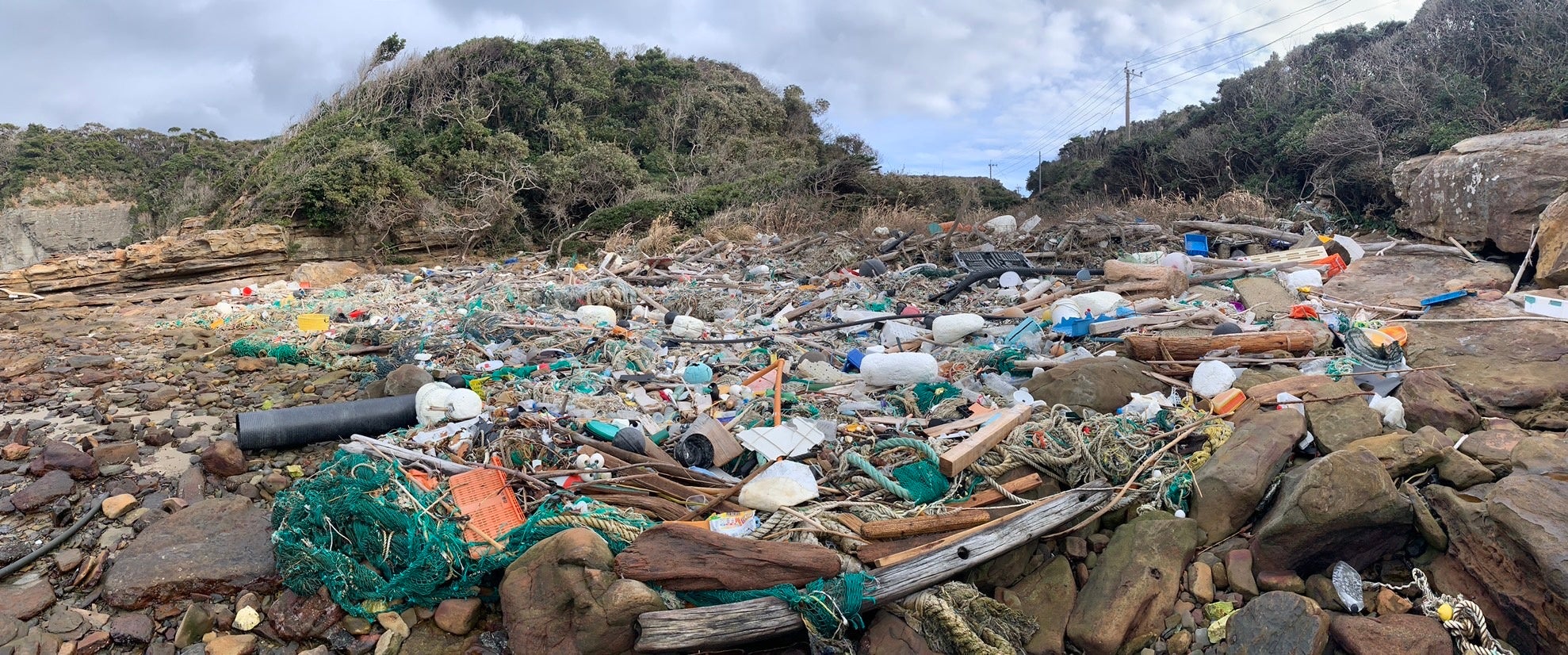 対馬に漂着した海ごみ
