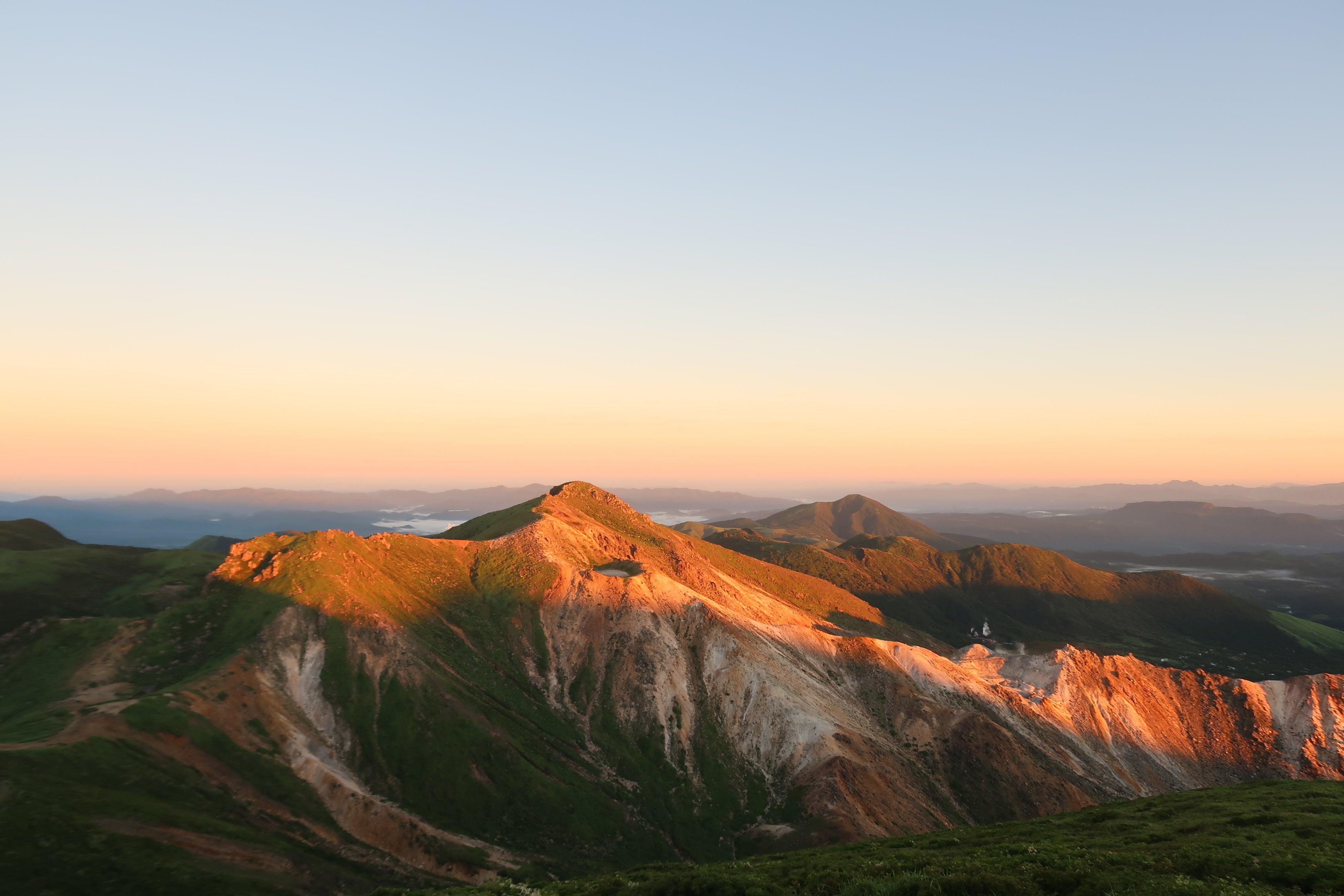 くじゅう連山・中岳付近