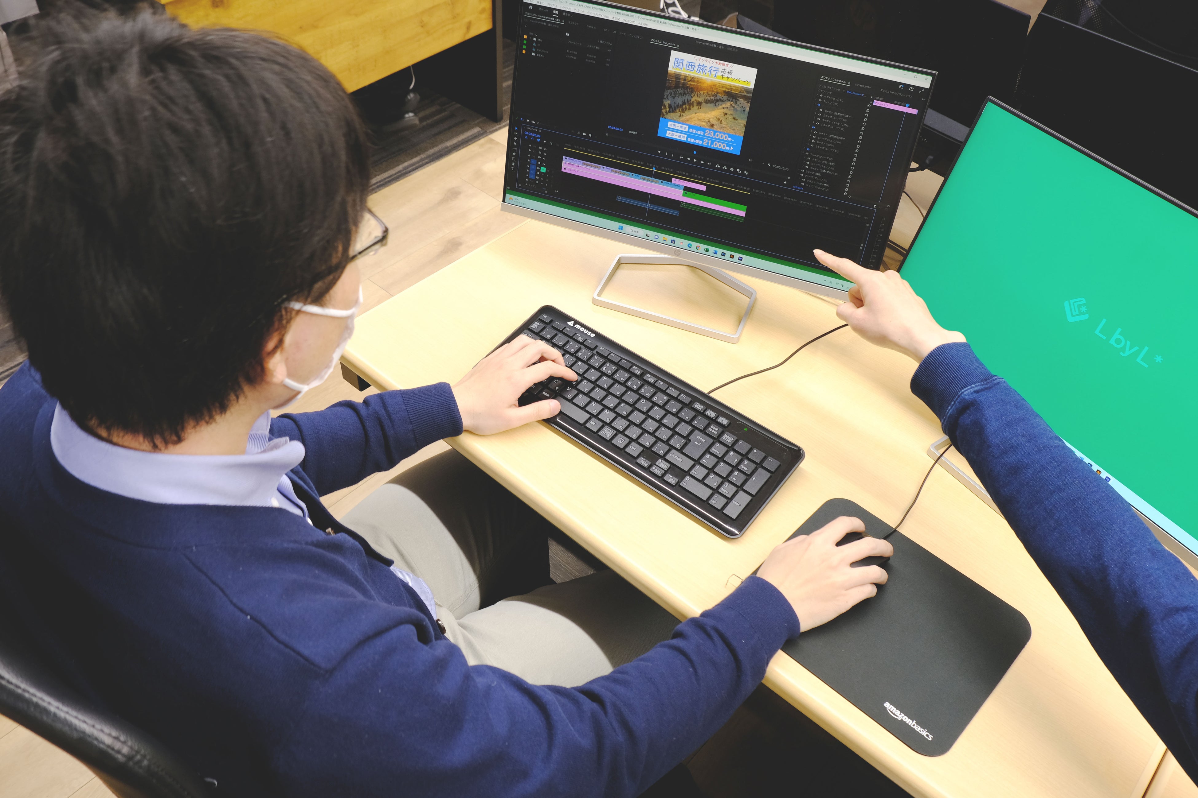 動画制作訓練風景