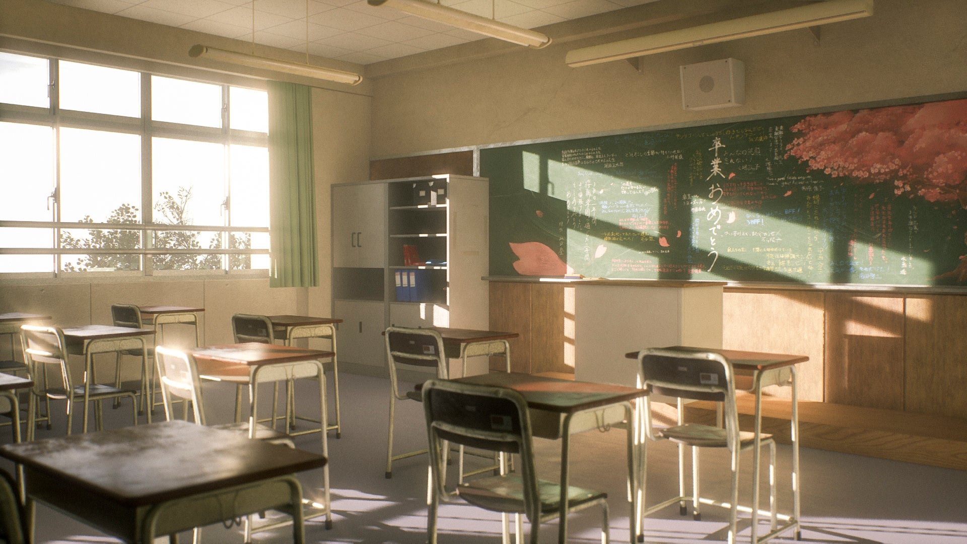 UE5.1で制作した3DCGアセット「Vocument Series／教室」