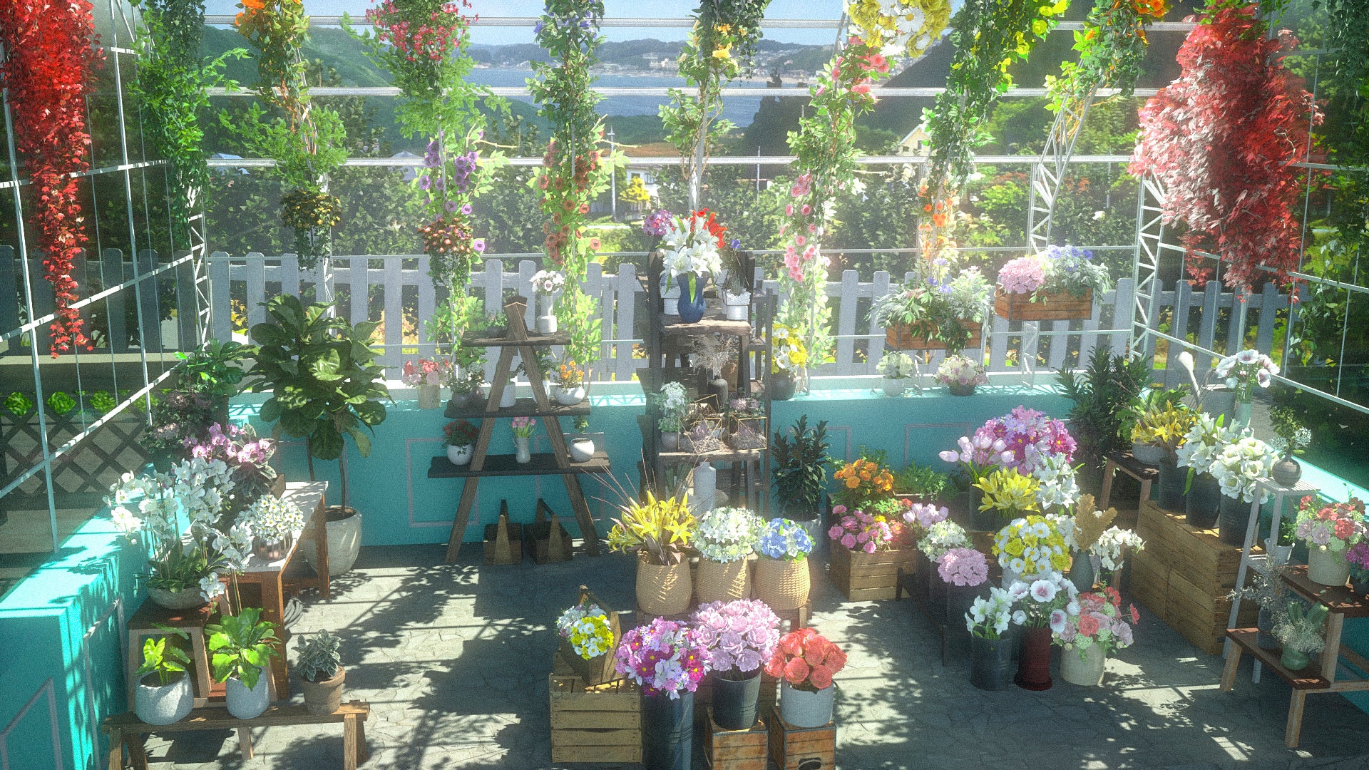 UE5.1で制作した3DCGアセット「花屋」