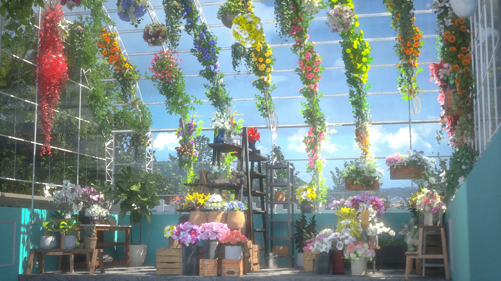 UE5.1で制作した3DCGアセット「花屋」