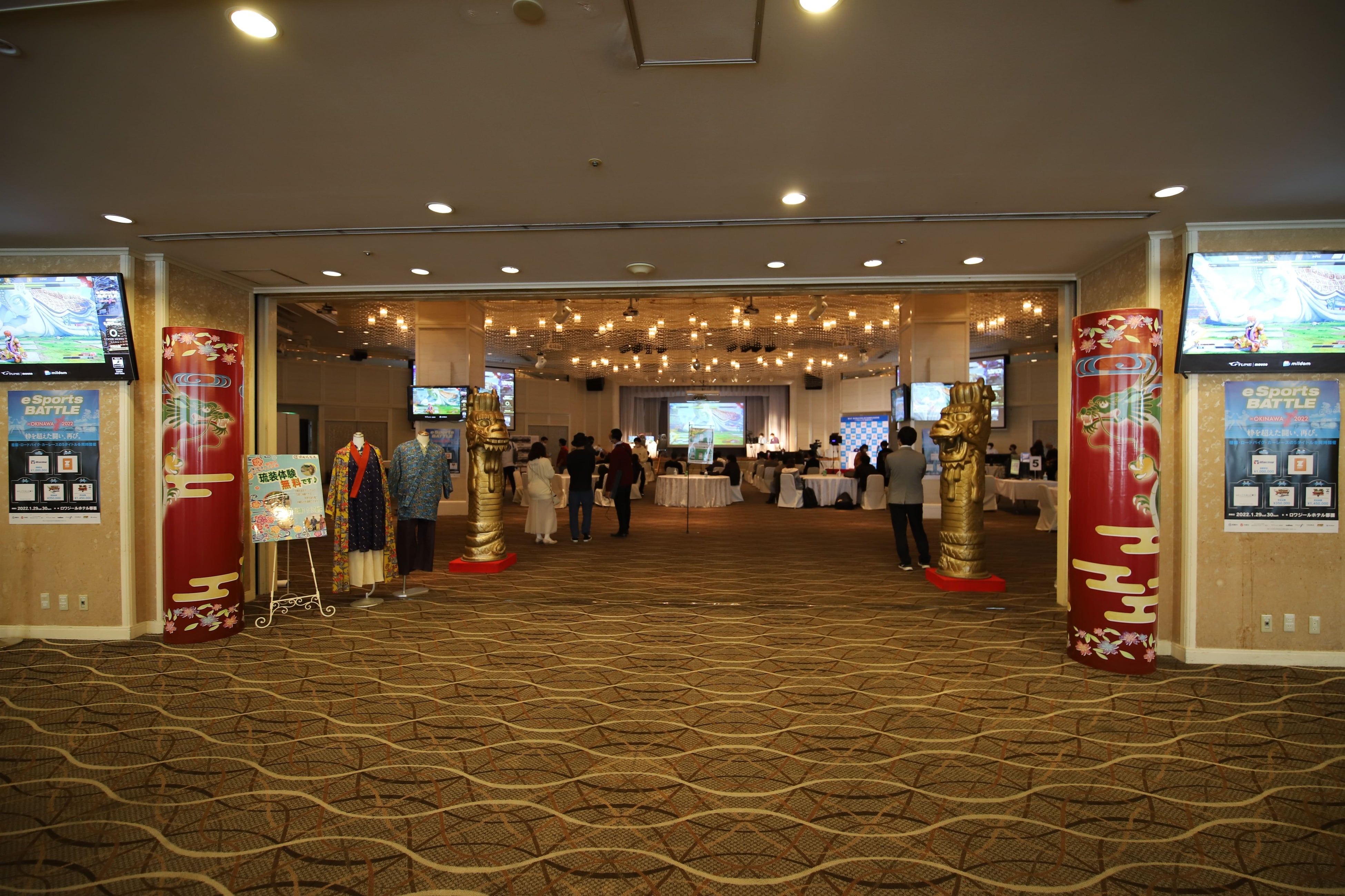  昨年、開催されたeSports BATTLE in OKINAWA 2022の会場風景