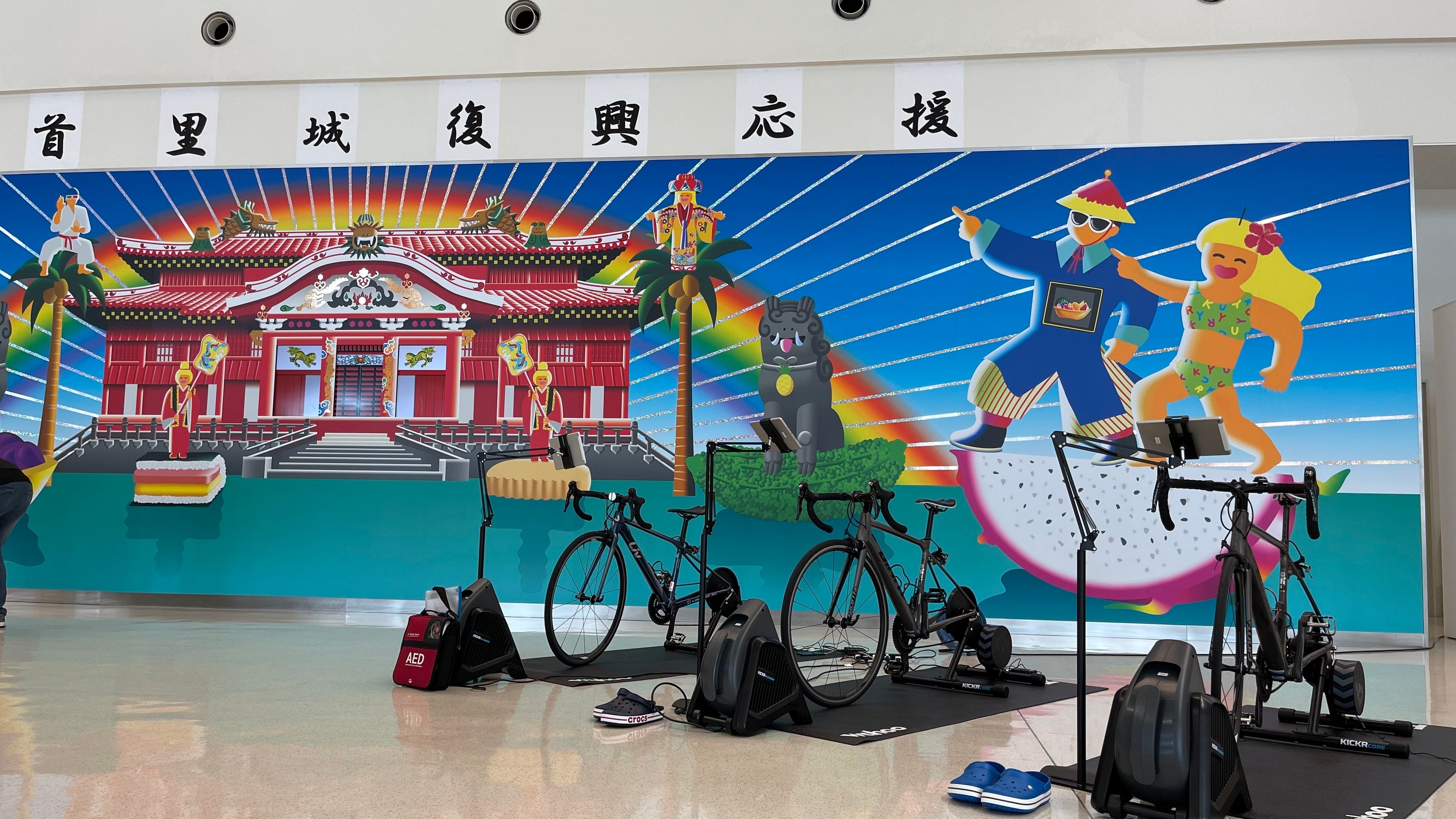 沖縄予選の会場となった那覇空港 国際線ターミナル YUINICHI広場（沖縄県那覇市）