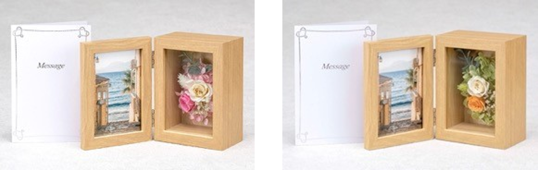 「フォト・エ・フルール　スイートピンク」　　　　　　　　「フォト・エ・フルール　ナチュラルグリーン」