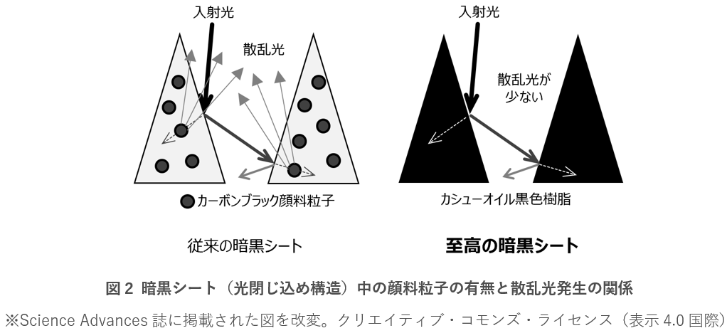 光を99.98％以上吸収する至高の暗黒シート | 国立研究開発法人