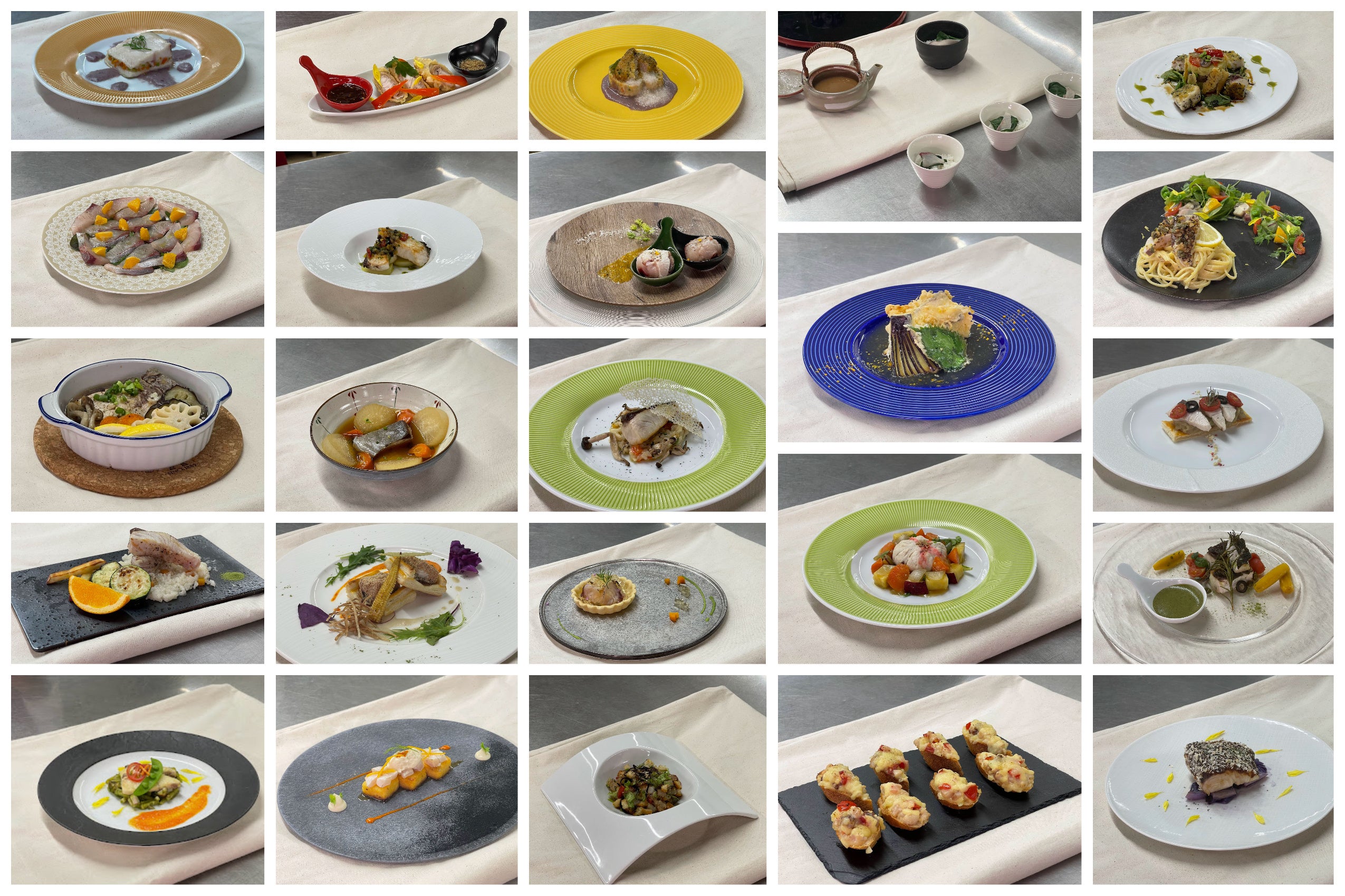 予選会で発表された鹿児島県食材を活用した多彩な和洋中メニュー