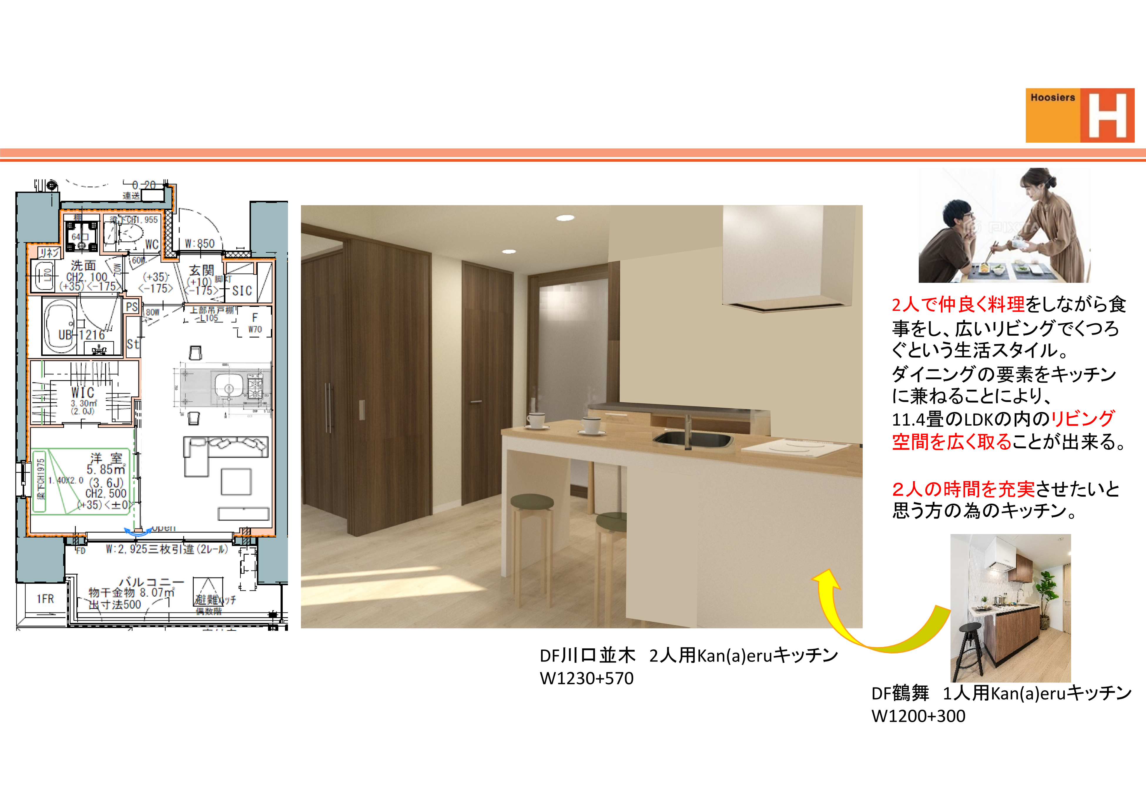 Kan(a)eruキッチン