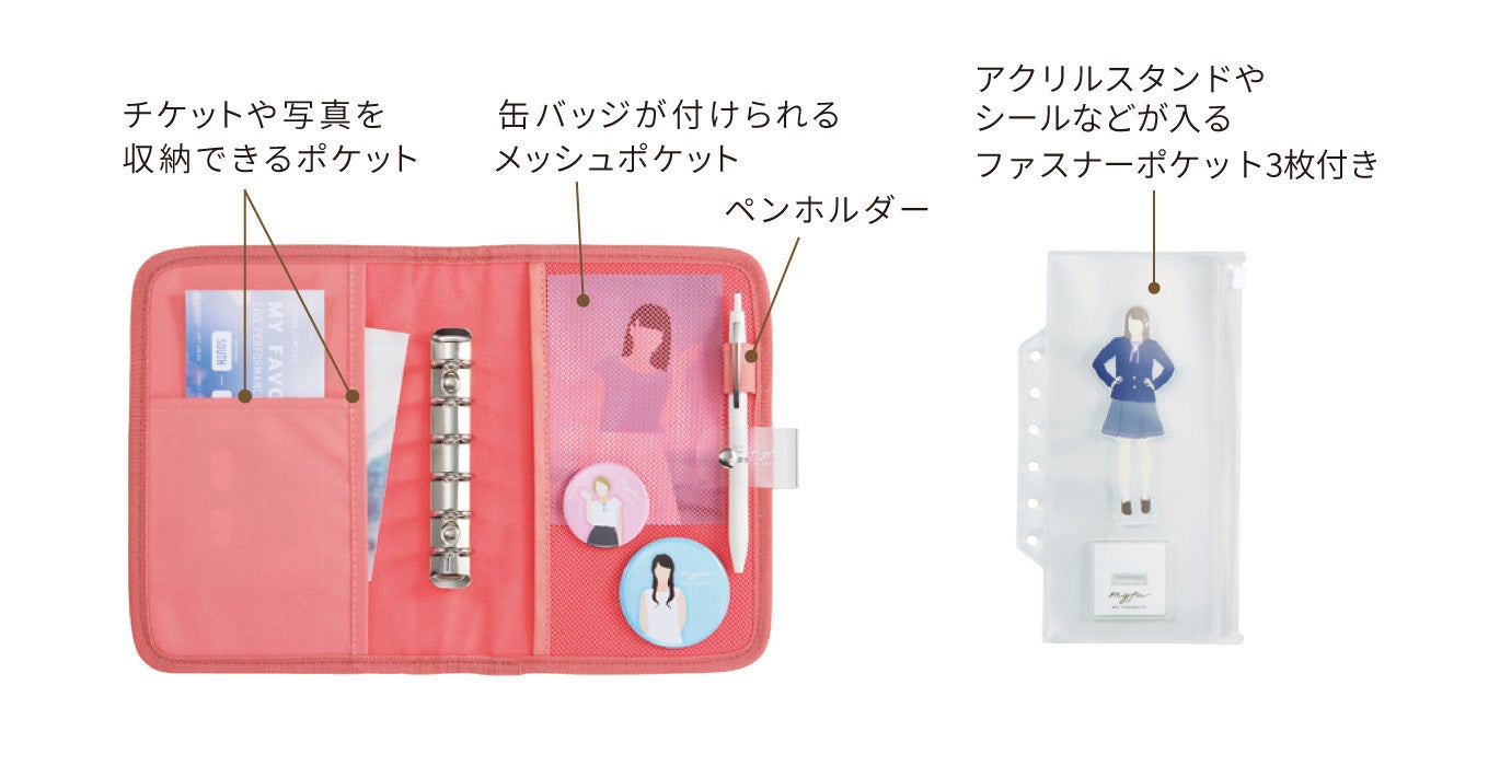 ❤週末限定❤【新品】コレクションバインダー　ミファ　myfa　ピンク　整理　収納 ❤週末限定❤【新品】コレクションバインダー ミファ myfa