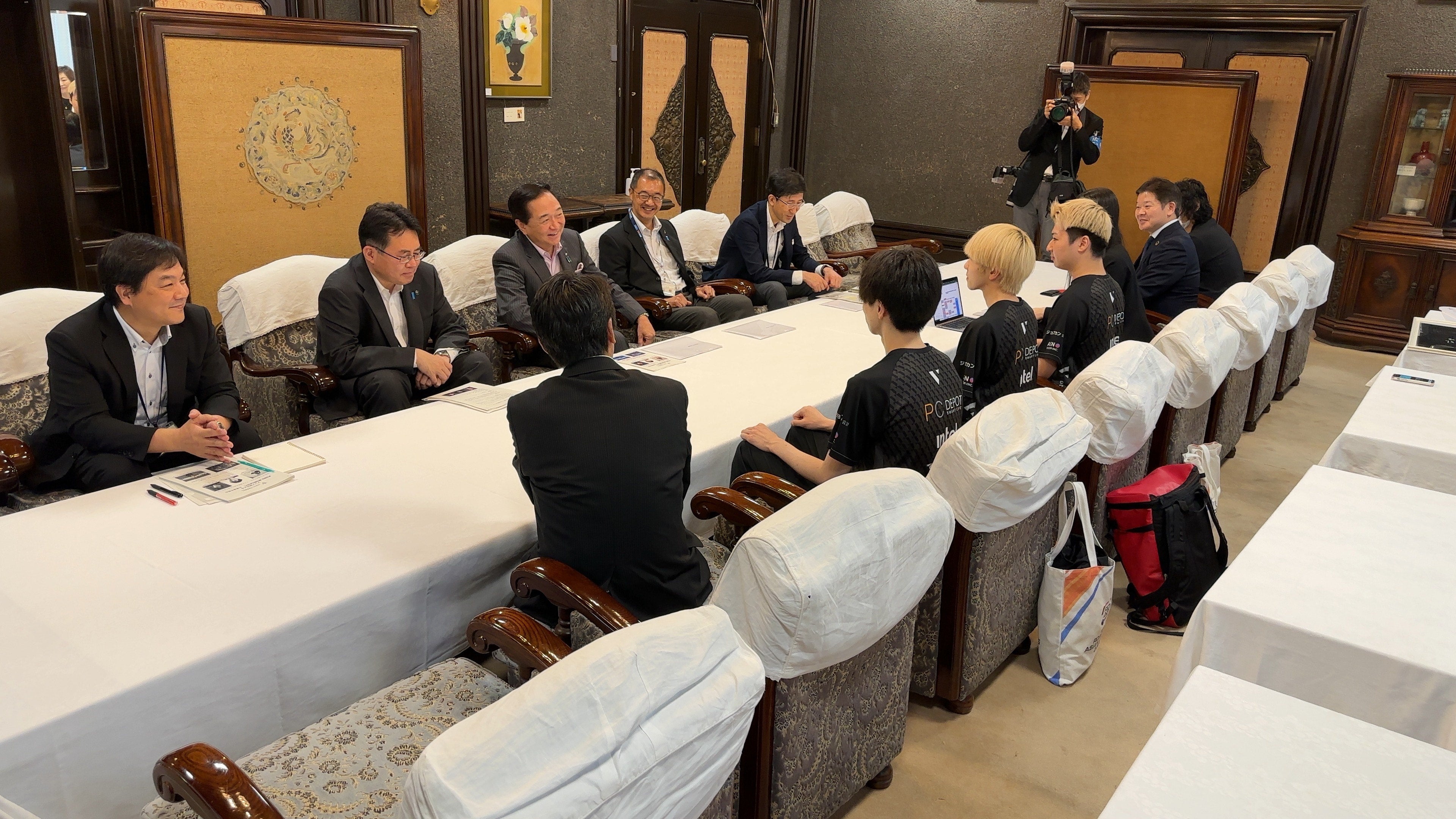 表敬訪問の様子