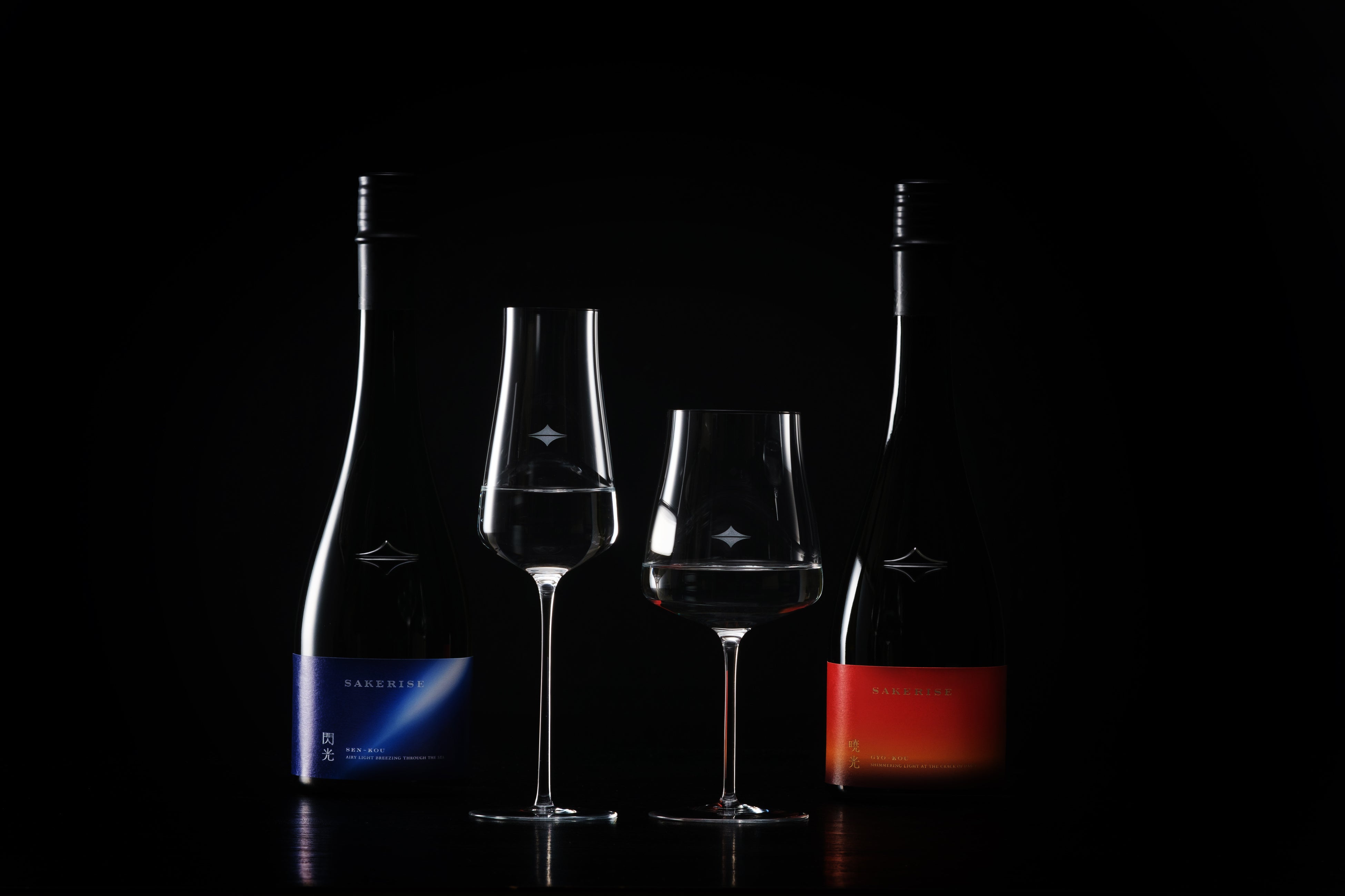 楯の川酒造　SAKERISEシリーズ「閃光」と「暁光」　各種1本¥29,700(税込)