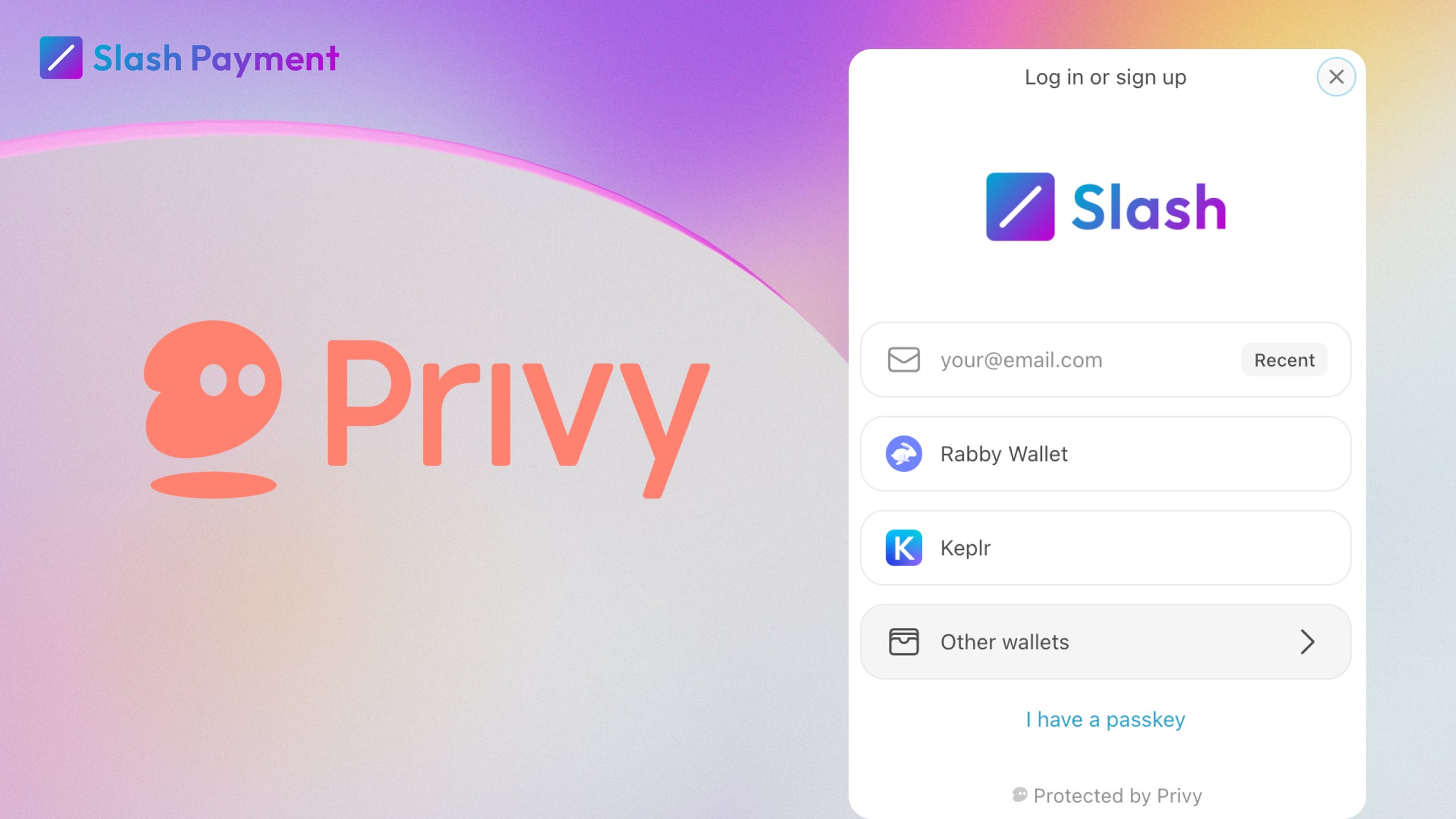 Slash Paymentが、暗号資産ウォレット「Privy」に対応!メールアドレスでのウォレット作成による新規ユーザーのオンボーディング促進にむけて
