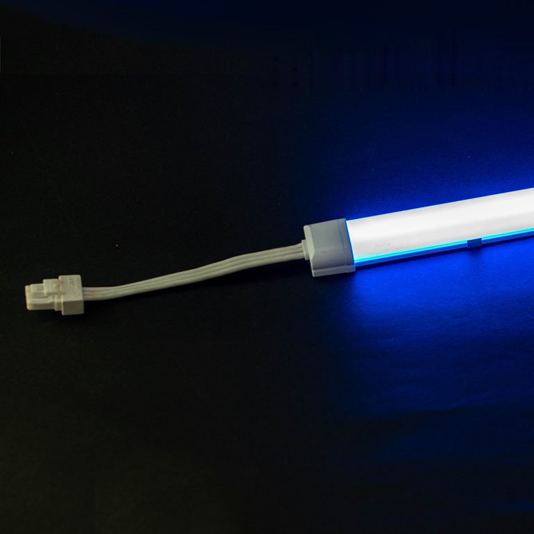 ブルー100V棚下ライト