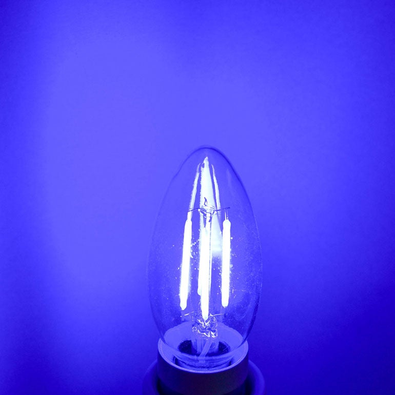 青色シャンデリア