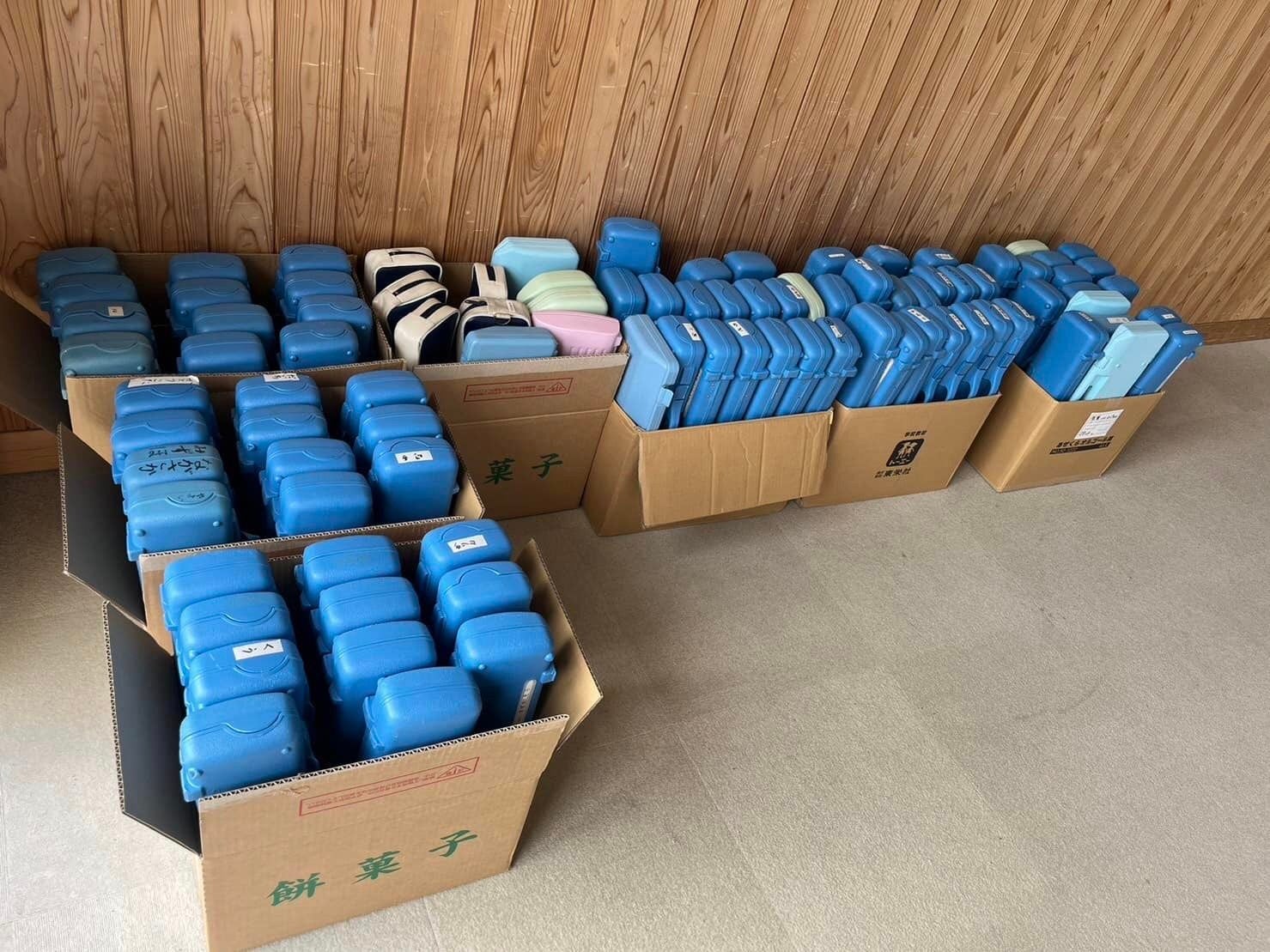 ある小学校にて集めていただいた鍵盤ハーモニカ