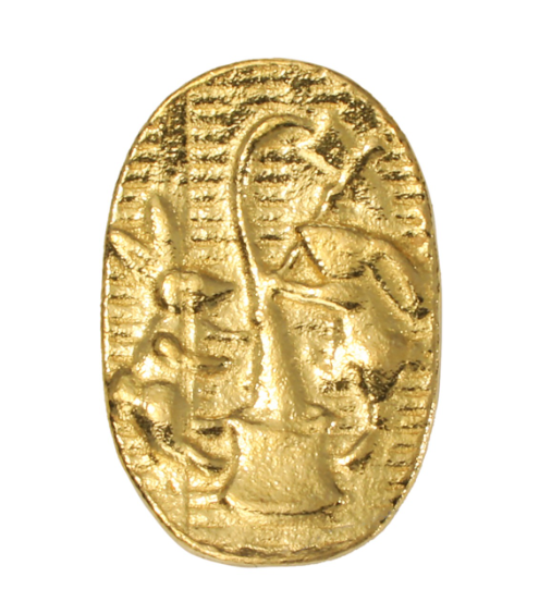 ヒランヤ アキュムレーター お守り ゴールド 金色 ヒランヤ アキュムレーター お守り ゴールド 金色 純金 『冠』約1g