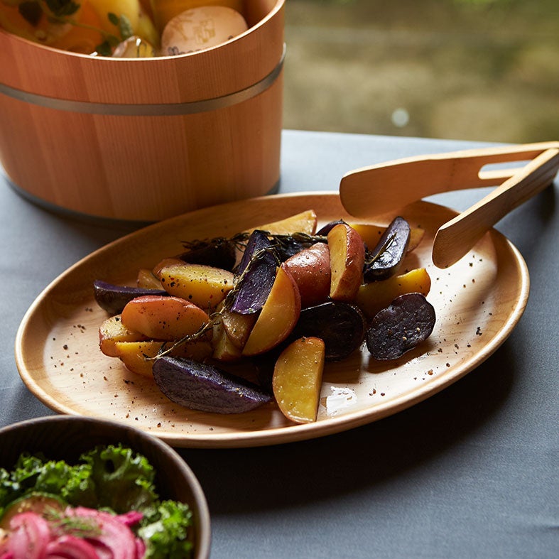 彩り カフェトレイ オーバル