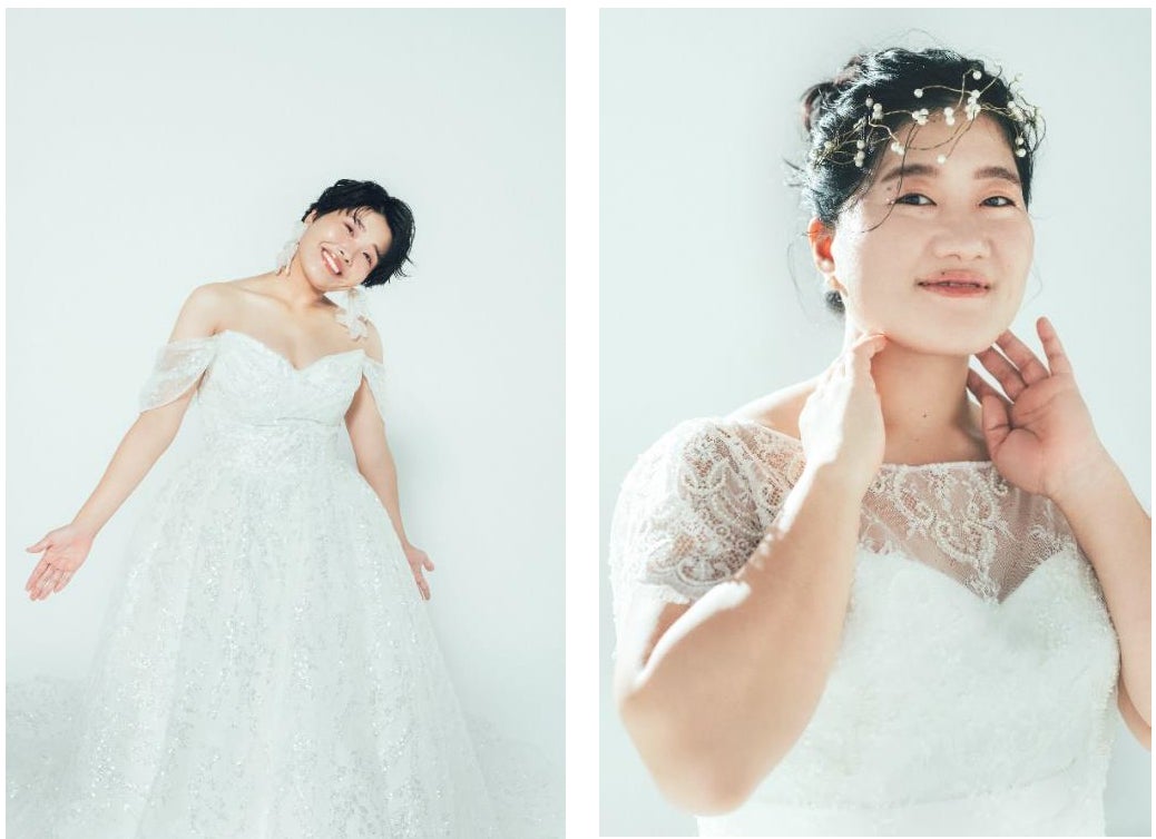 ガンバレルーヤのふたりがウエディングドレス姿を披露!海外の女優さんみたいな変身メークに注目 ガンバレルーヤのふたりがウエディングドレス姿を披露!海外の女優さんみたいな変身メークに注目