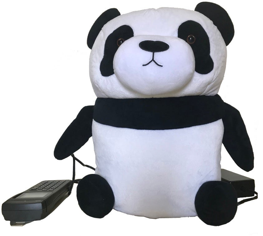 ぬいぐるみスタイルのカード端末機