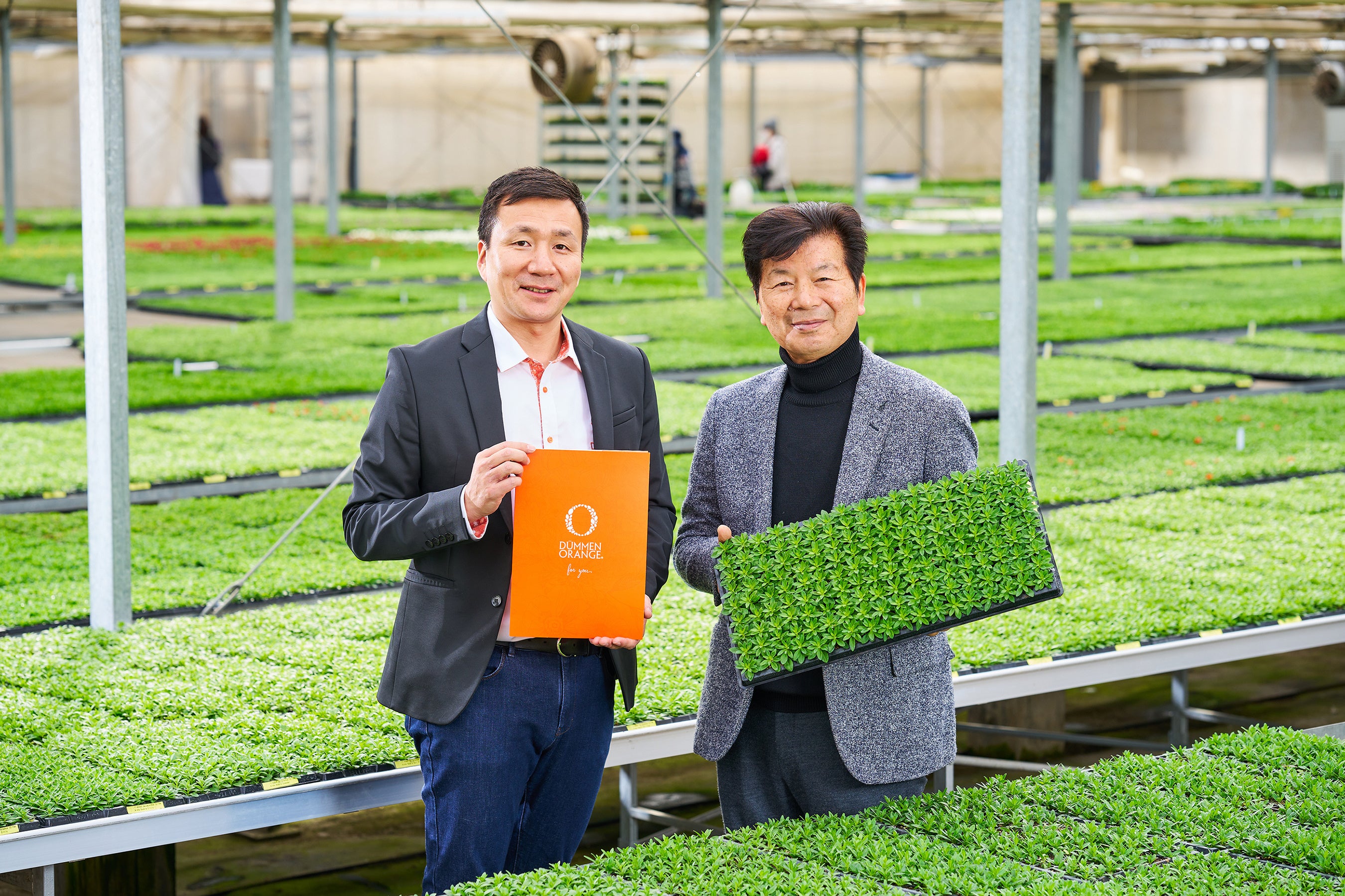 デュメンオレンジジャパン㈱小原社長と㈱ハルディン篠原社長