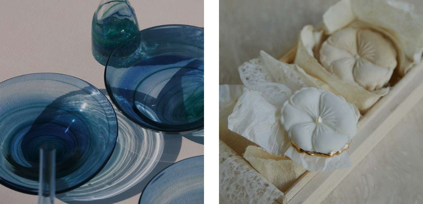 （左から）acoya × 瑠璃庵 ／ acoya