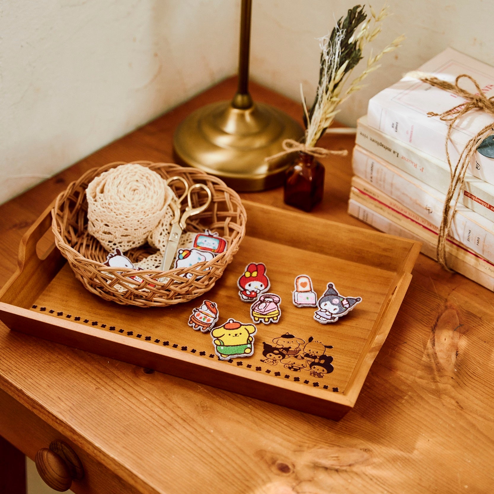 弓使い　ウサハナ　サンリオコラボカフェ　マドラーセット カフェ「CHEZ MADU」×「サンリオキャラクターズ」アフタヌーン
