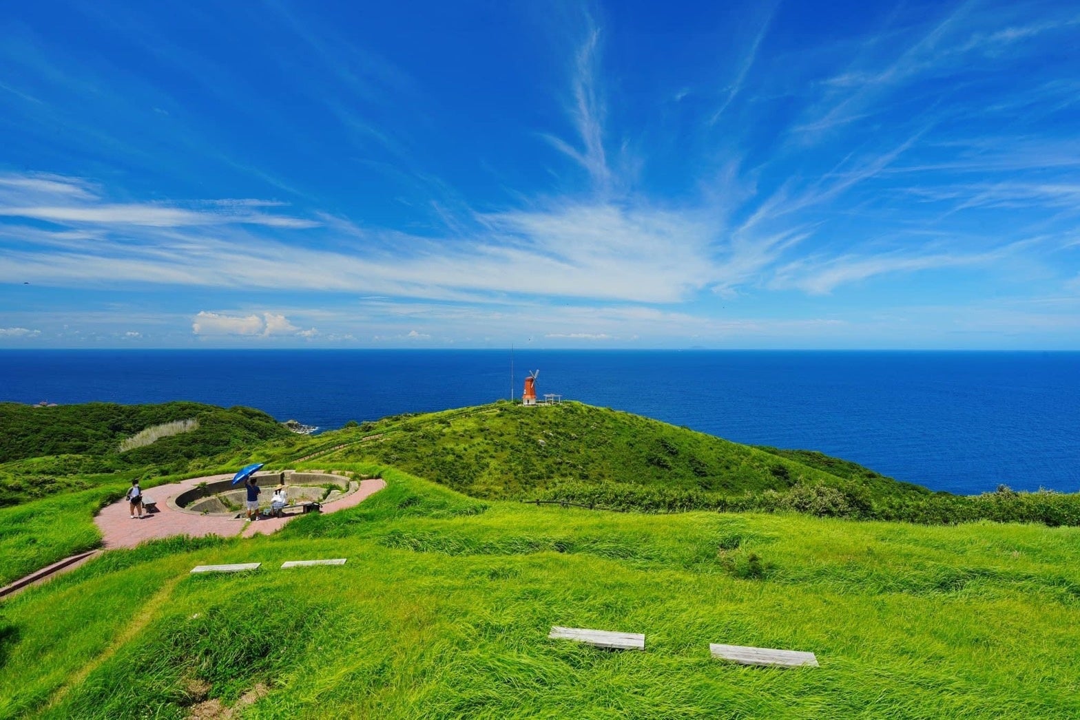 大島の風車展望所