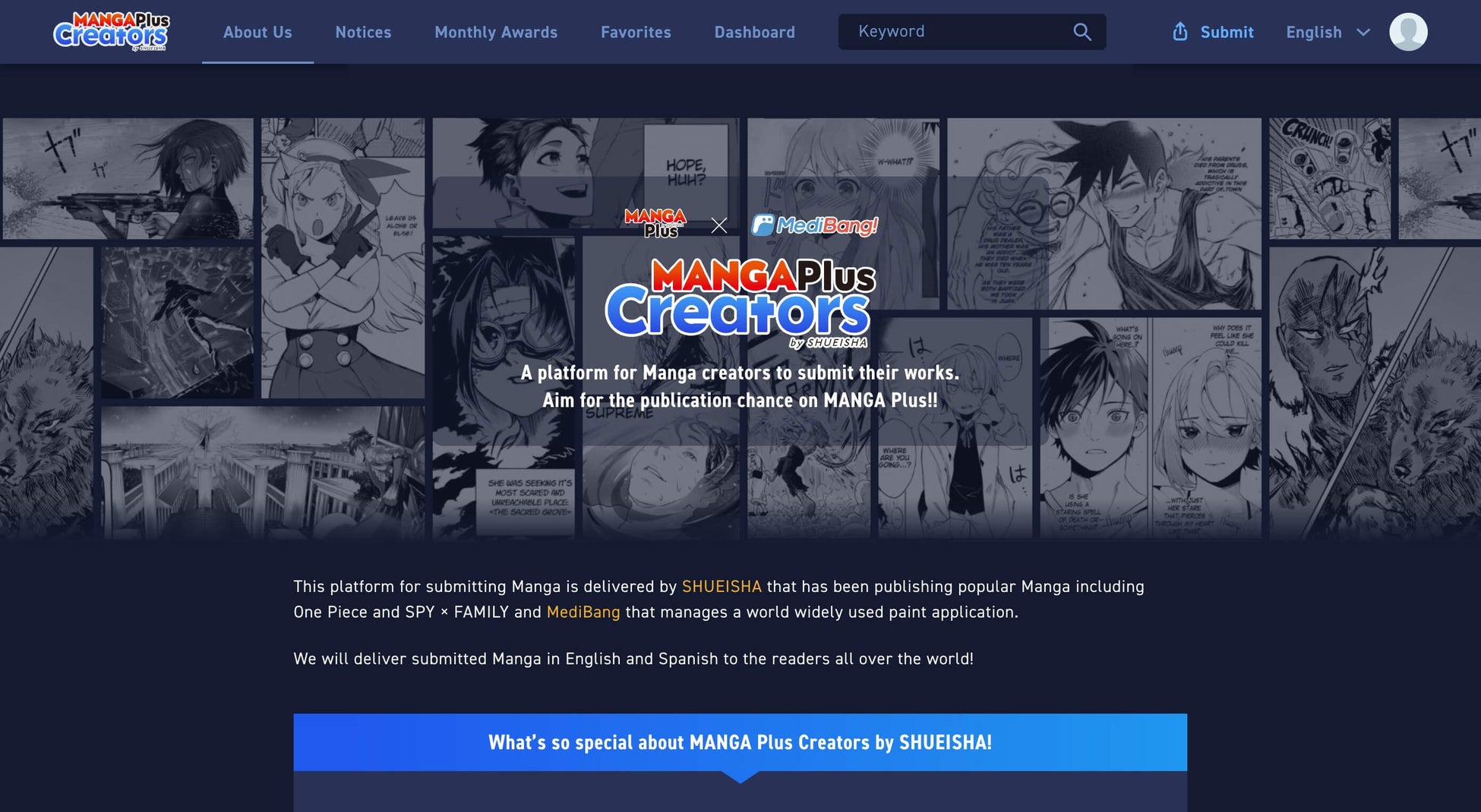 少年ジャンプ 編集部が株式会社medibangと協業し 海外のクリエイターに向けたマンガ投稿 公開プラットフォーム Manga Plus Creators By Shueisha をサービス開始 株式会社集英社のプレスリリース 少年ジャンプ 編集部が株式会社medibangと協業し 海外のクリエイターに向けたマンガ投稿 公開プラットフォーム Manga Plus Creators By Shueisha をサービス開始 株式会社集英社のプレスリリース