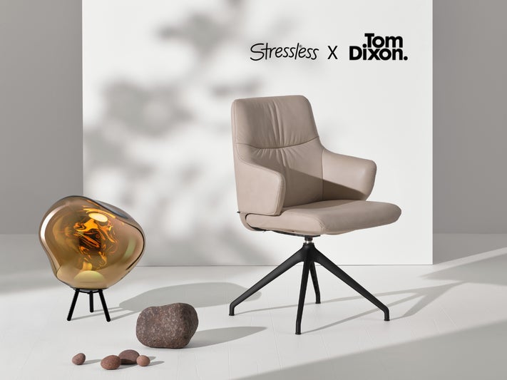 人生100年時代の限定コラボ|Stressless®×Tom Dixon「座る時間」見直すライフスタイルイベント【5/27開催】