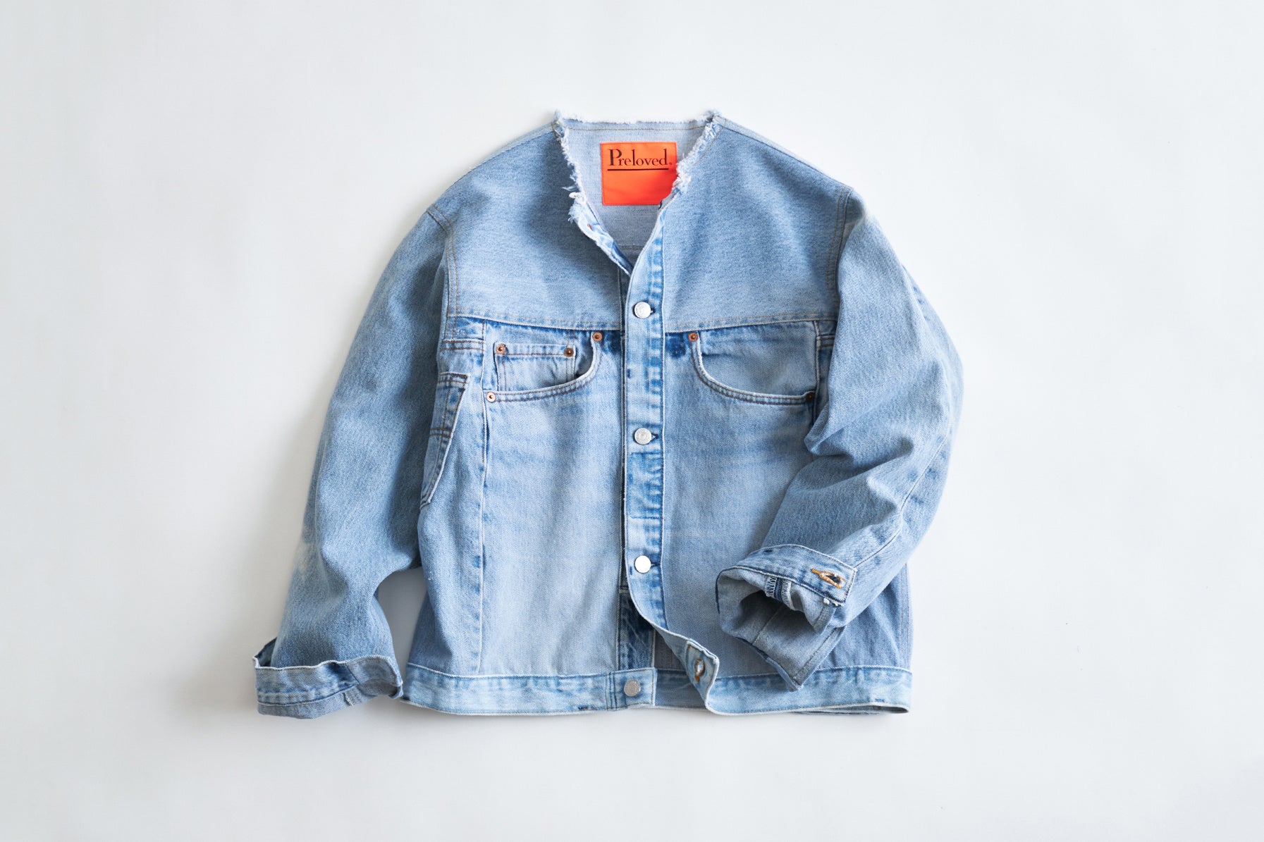 廃棄デニムを使用したデニムジャケット ￥68,200-(税込)