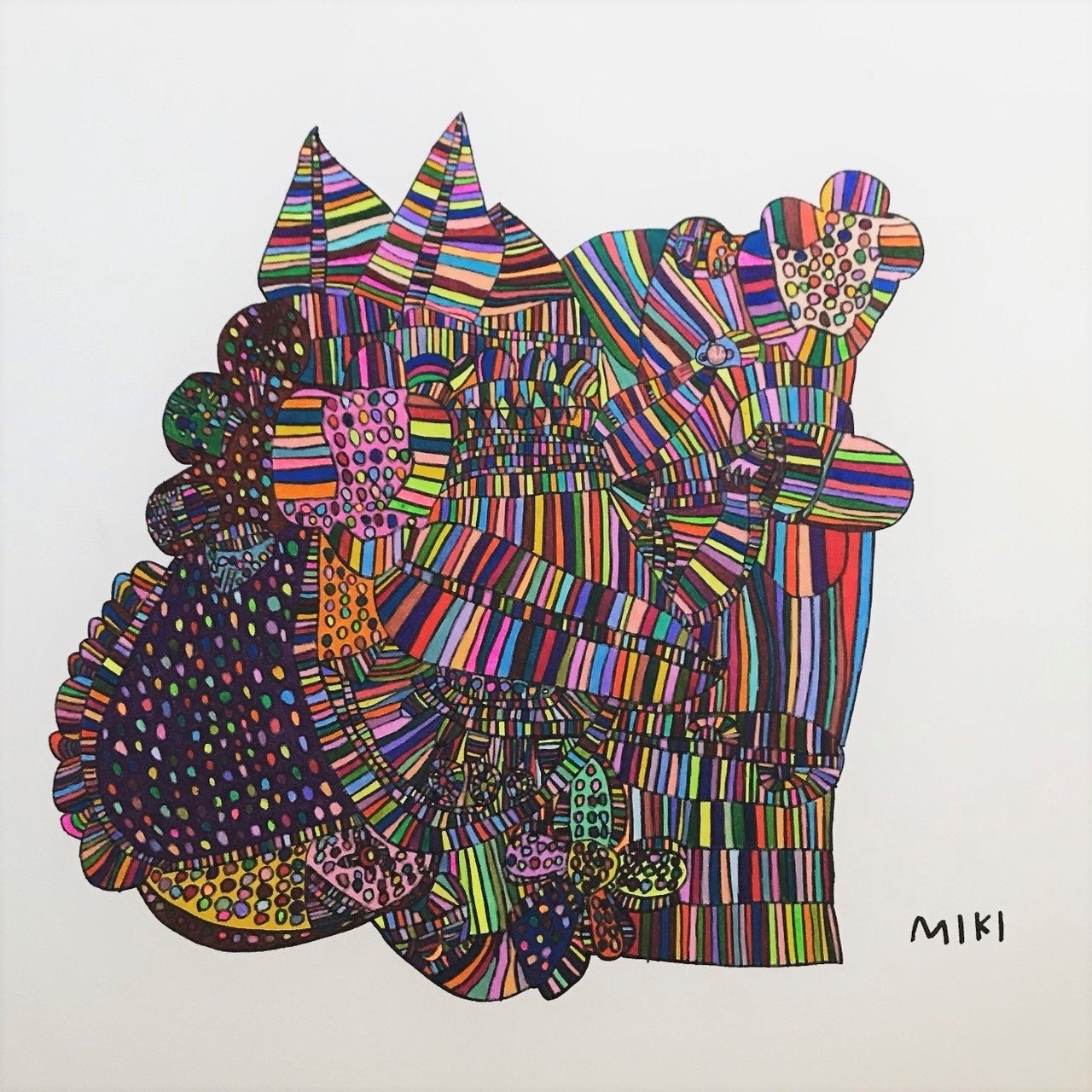 超絶的なMIKIの 色彩バランスと 筆使いが観る者を 作品に没入させる