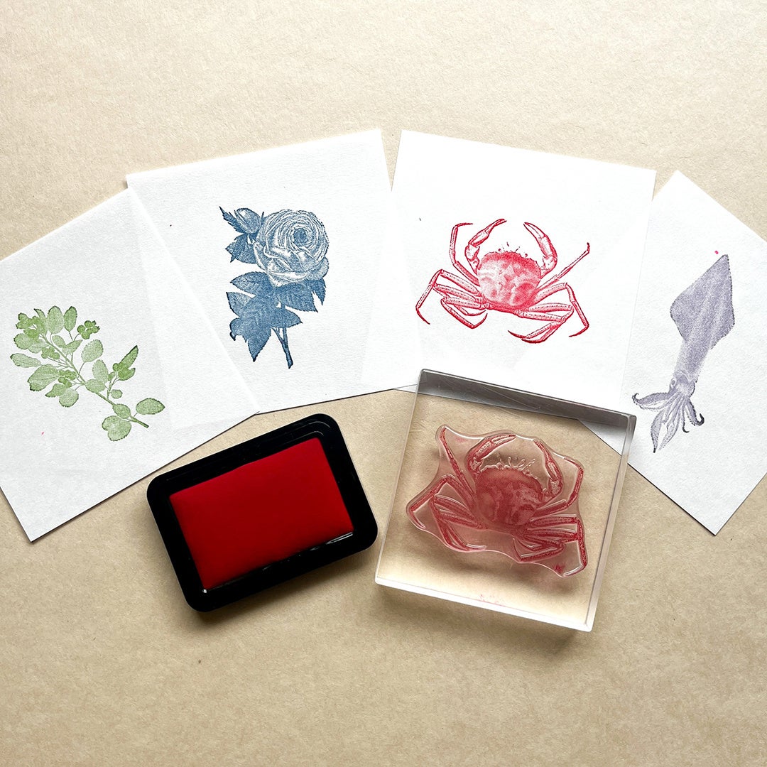 100年以上前のイラストを使ったリアルなスタンプ