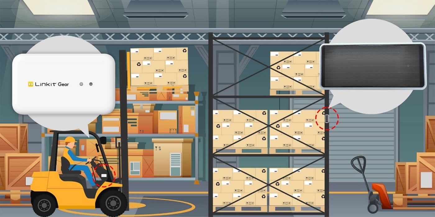 「ソーラーパワー型ビーコン（スクエア）」×「Linkit GPS Tracking」