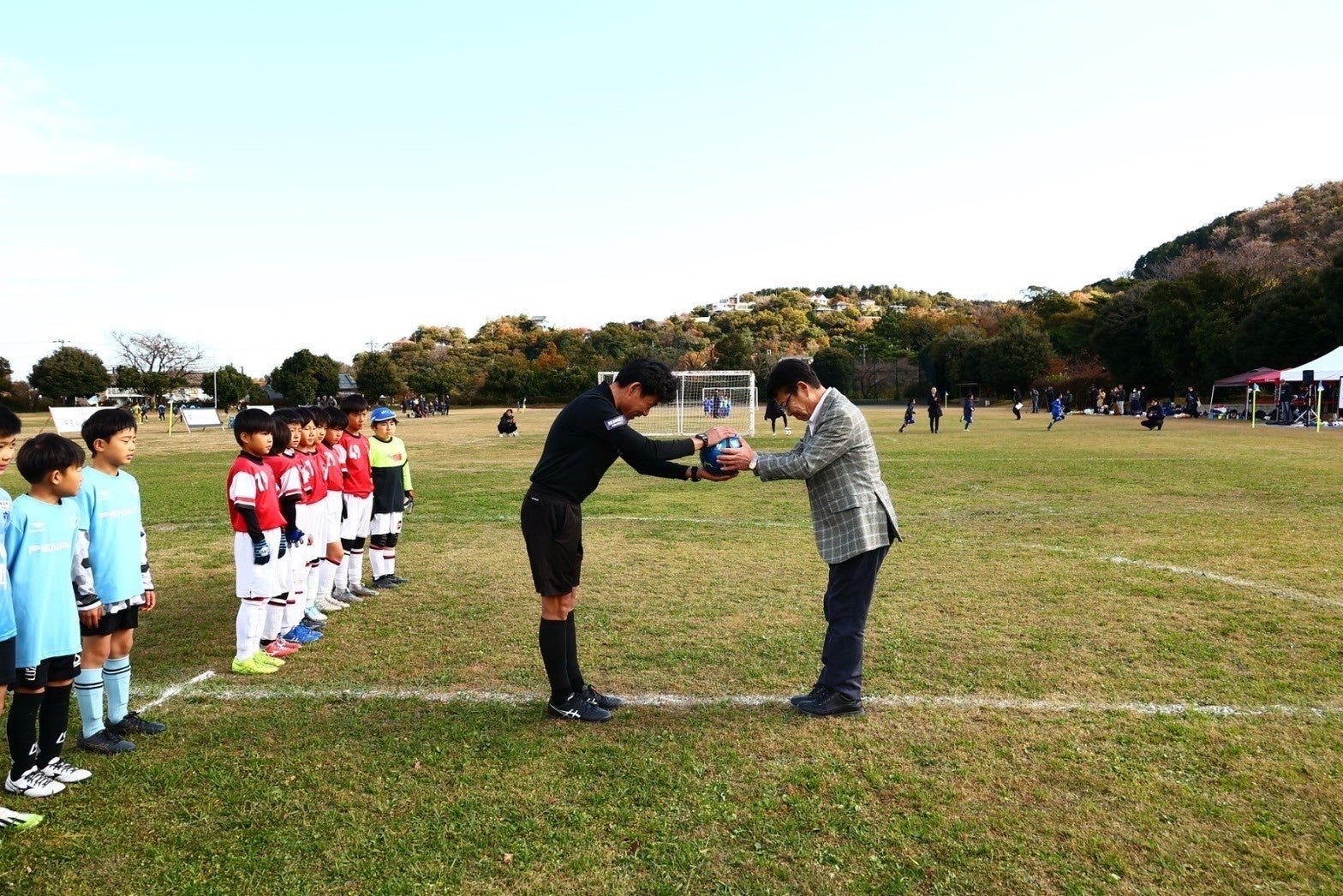 試合開始のセレモニー