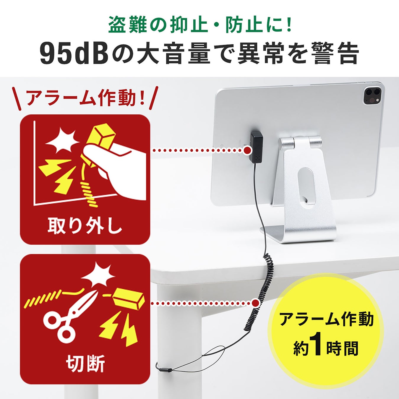 異常が起こったら大音量でお知らせ 簡単に取付できて盗難防止 抑止につながるセキュリティアラームを5月27日発売 サンワサプライ株式会社のプレスリリース 異常が起こったら大音量でお知らせ 簡単に取付できて盗難防止 抑止につながるセキュリティアラームを5月27日発売 サンワサプライ株式会社のプレスリリース
