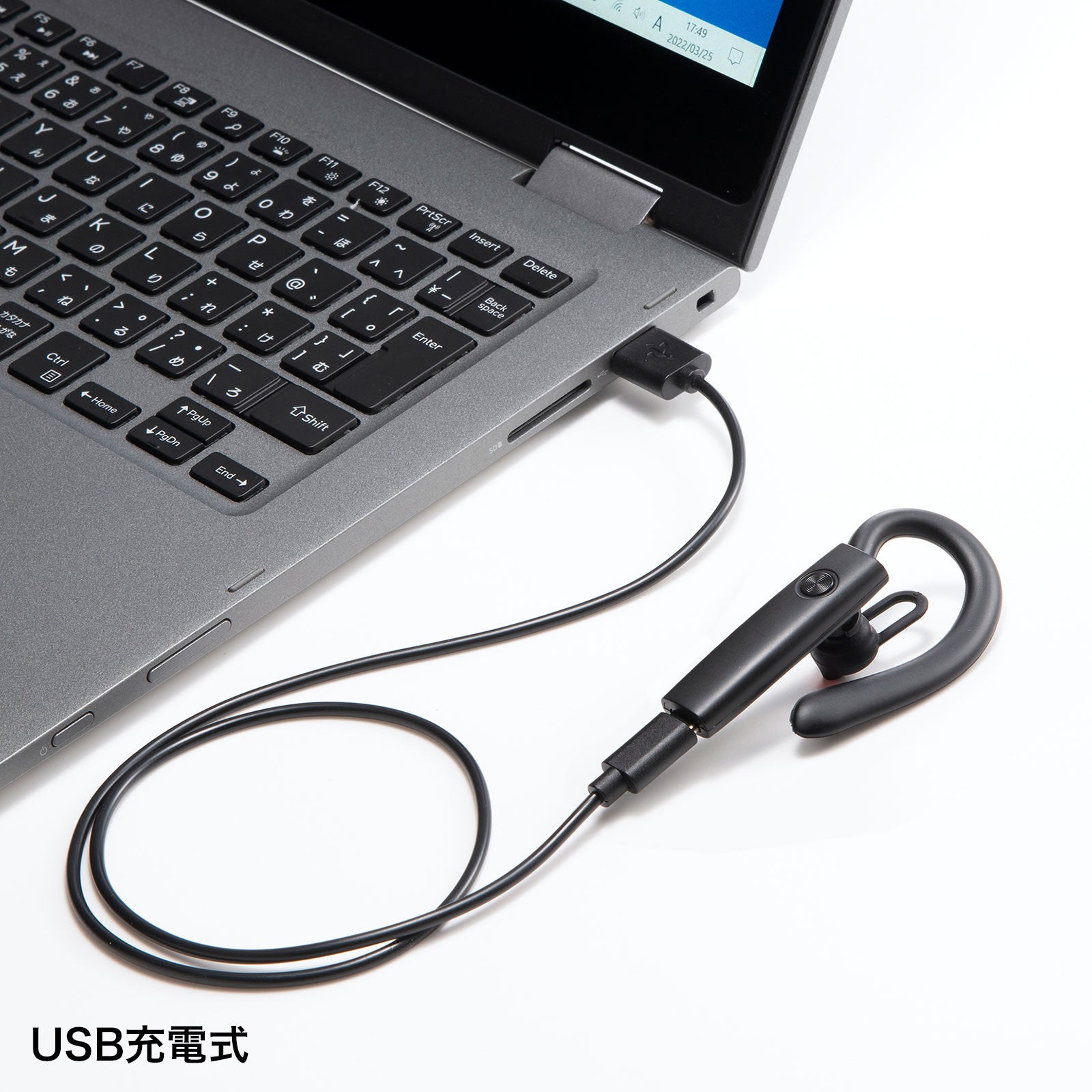 取り外しできる外付けマイク付きBluetooth片耳ヘッドセットを