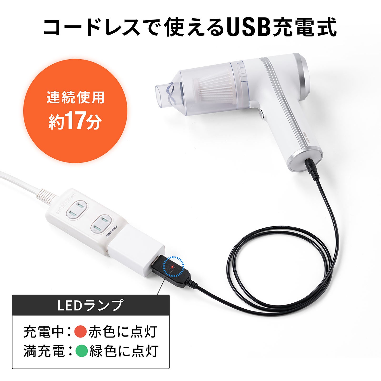送料込　美品SV07 スティック&ハンディクリーナー 充電器 隙間ノズル付き 送料込 美品SV07 スティック&ハンディクリーナー 充電器 隙間