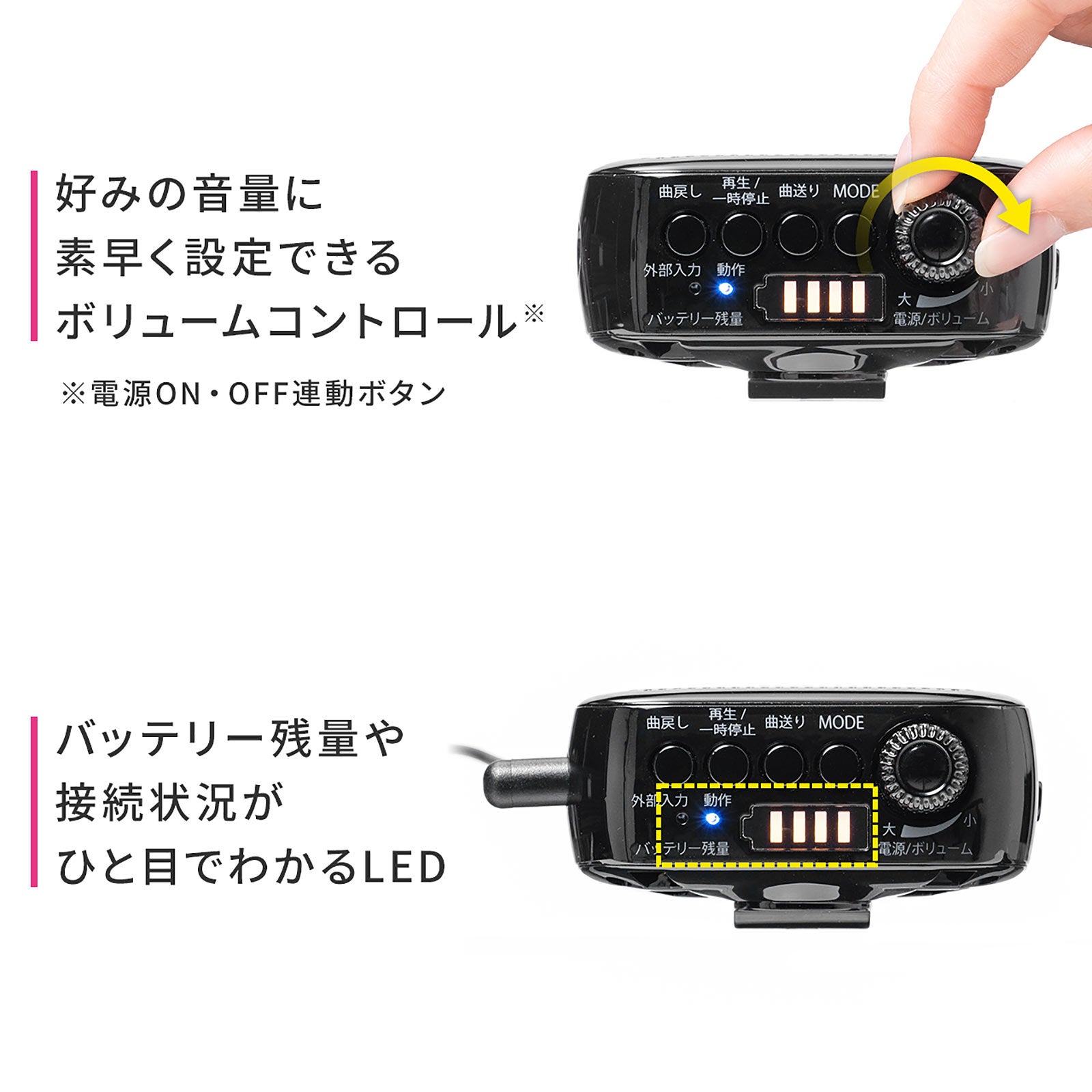 より軽快に使える手のひらサイズのポータブル拡声器を1月13日