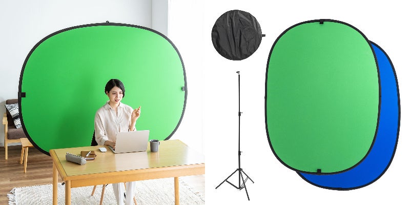 コンパクト&簡単設置！折りたたみ式クロマキースクリーンを8月31日に
