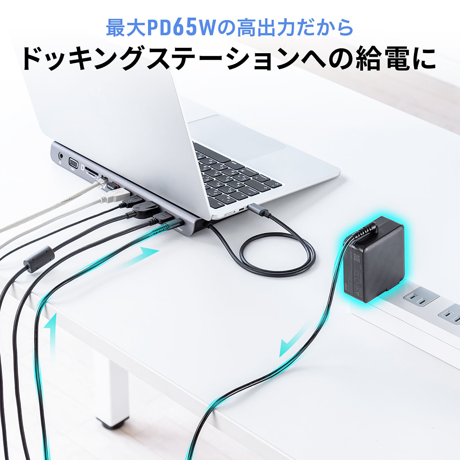 ポータブル電源 USB Type-C AC出力 楽天市場】高出力AC充電器 ドッキングステーション用 ACアダプタ