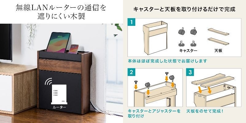 使いやすいこだわり機能が満載！乱雑な機器やケーブルをまとめて