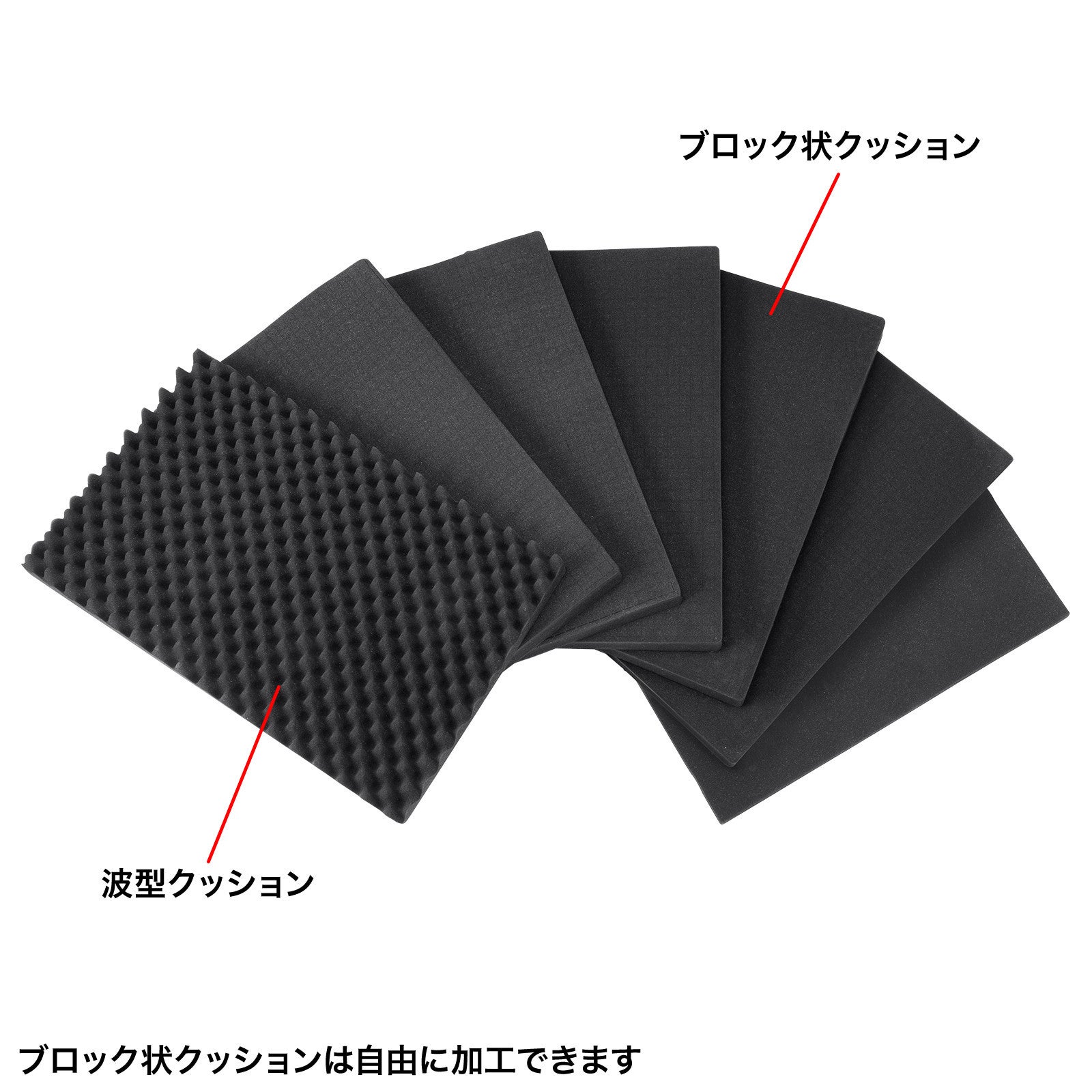 大型　精密機器　運搬用　ハードケース　黒 11495-4686-